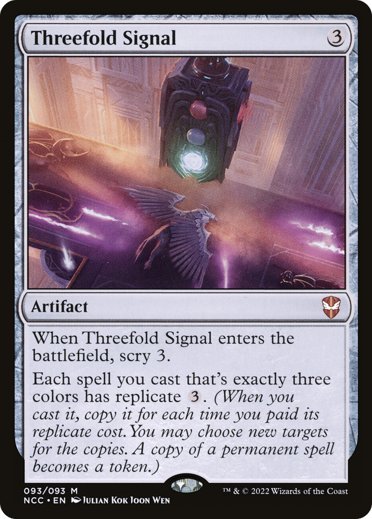 Threefold Signal — New Capenna Commander — Magic: The Gathering