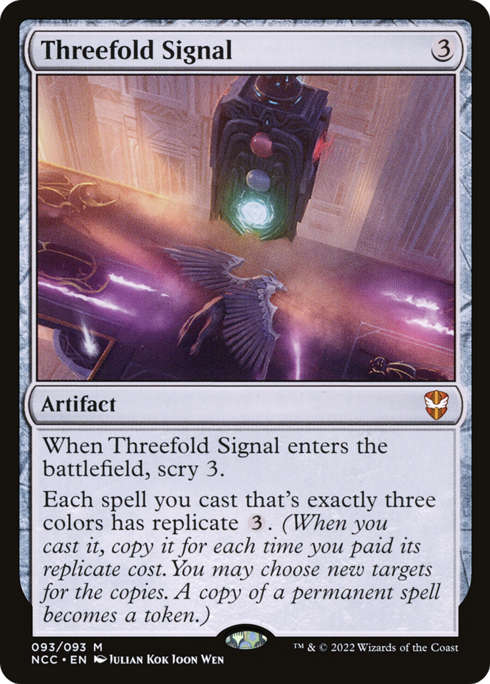 Threefold Signal — New Capenna Commander — Magic: The Gathering