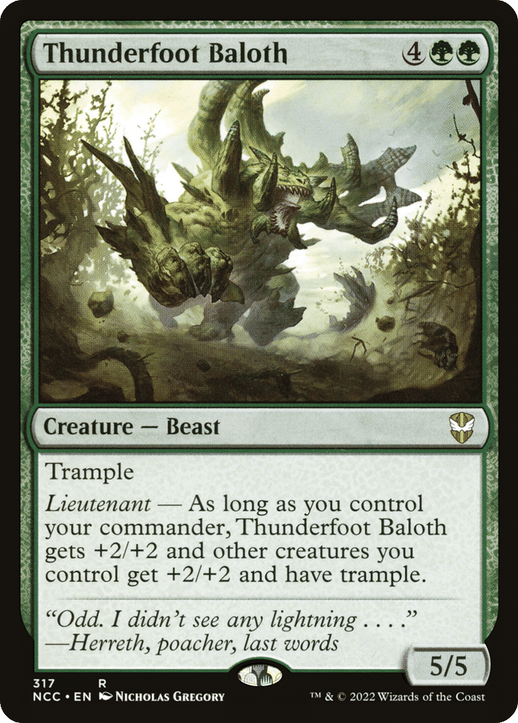 Thunderfoot Baloth — New Capenna Commander — Magic: The Gathering