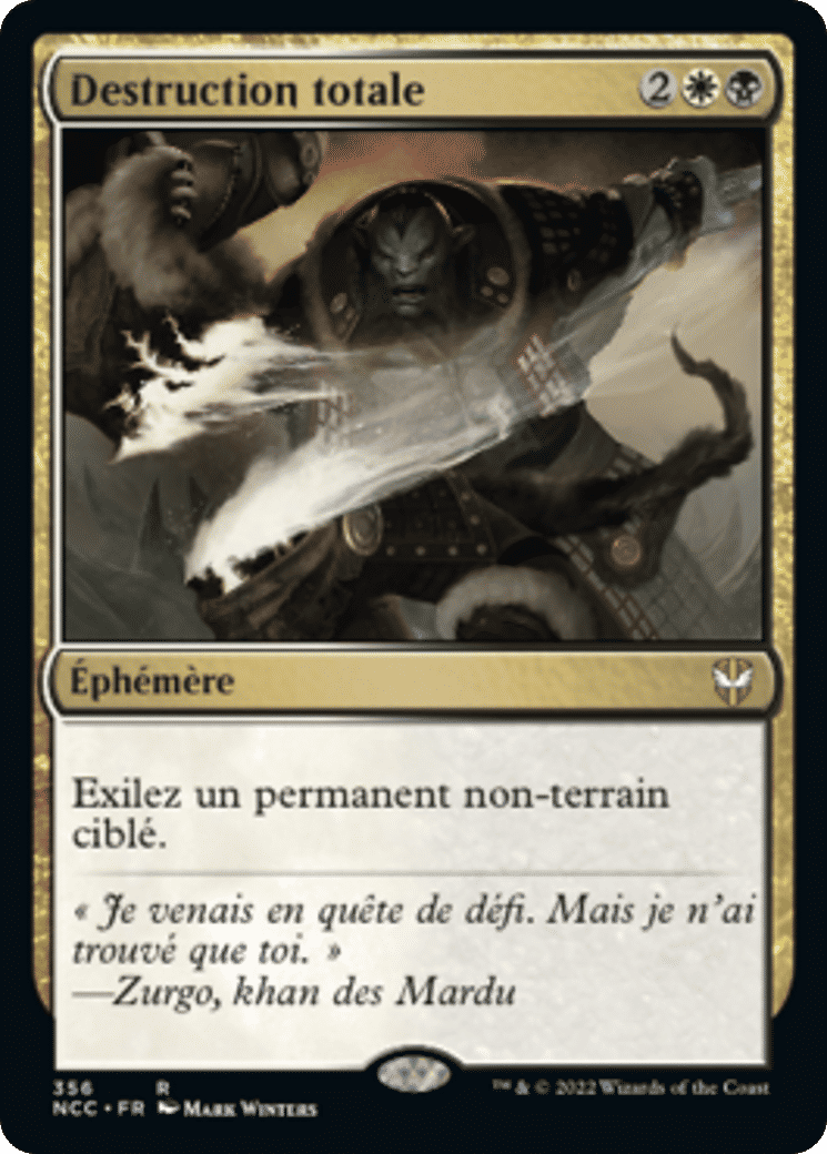 Destruction totale — New Capenna Commander — Magic: The Gathering