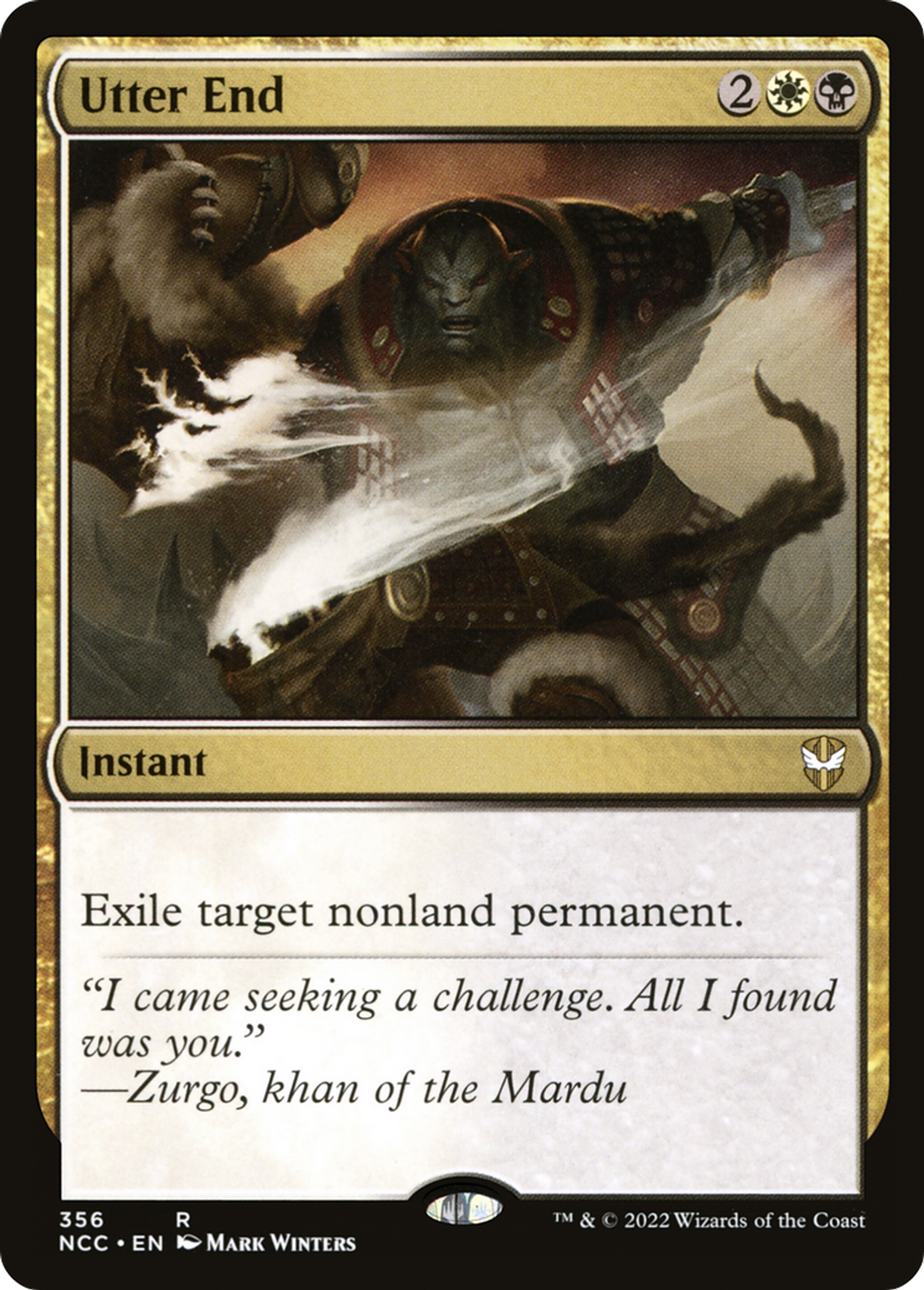 Utter End — New Capenna Commander — Magic: The Gathering