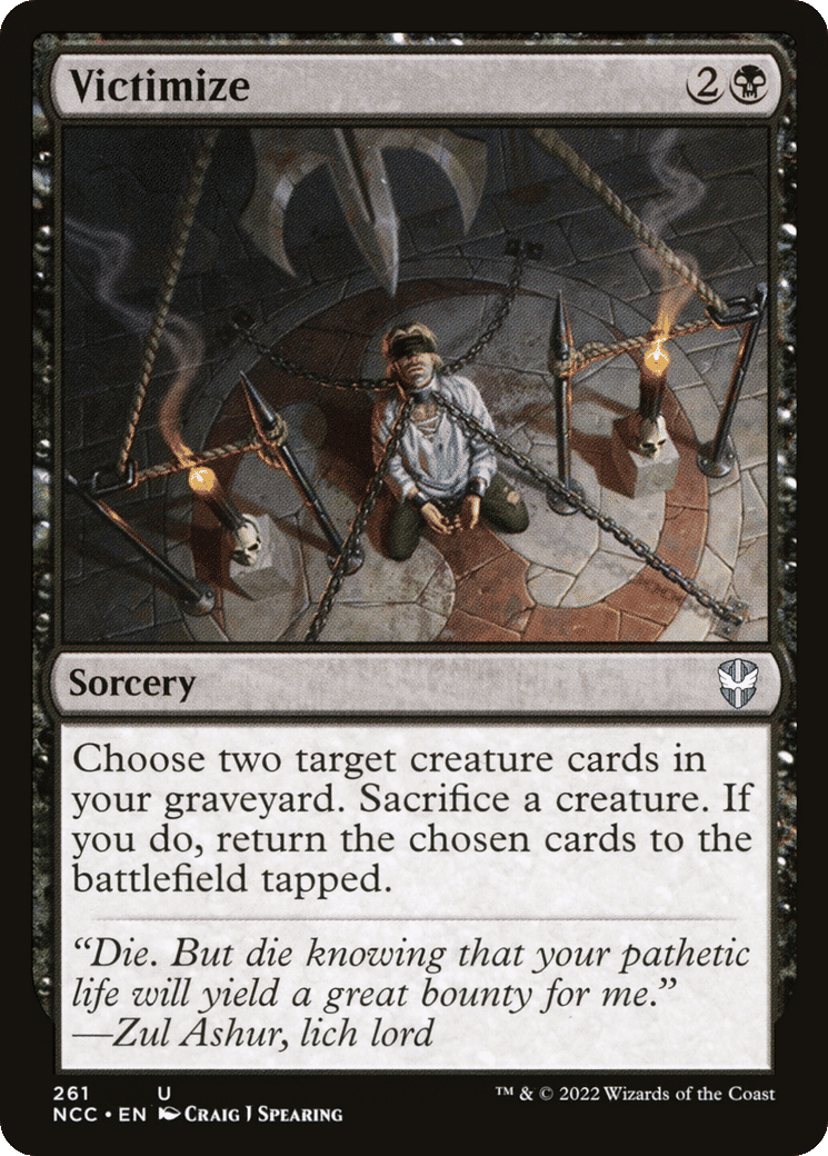 Victimize — New Capenna Commander — Magic: The Gathering
