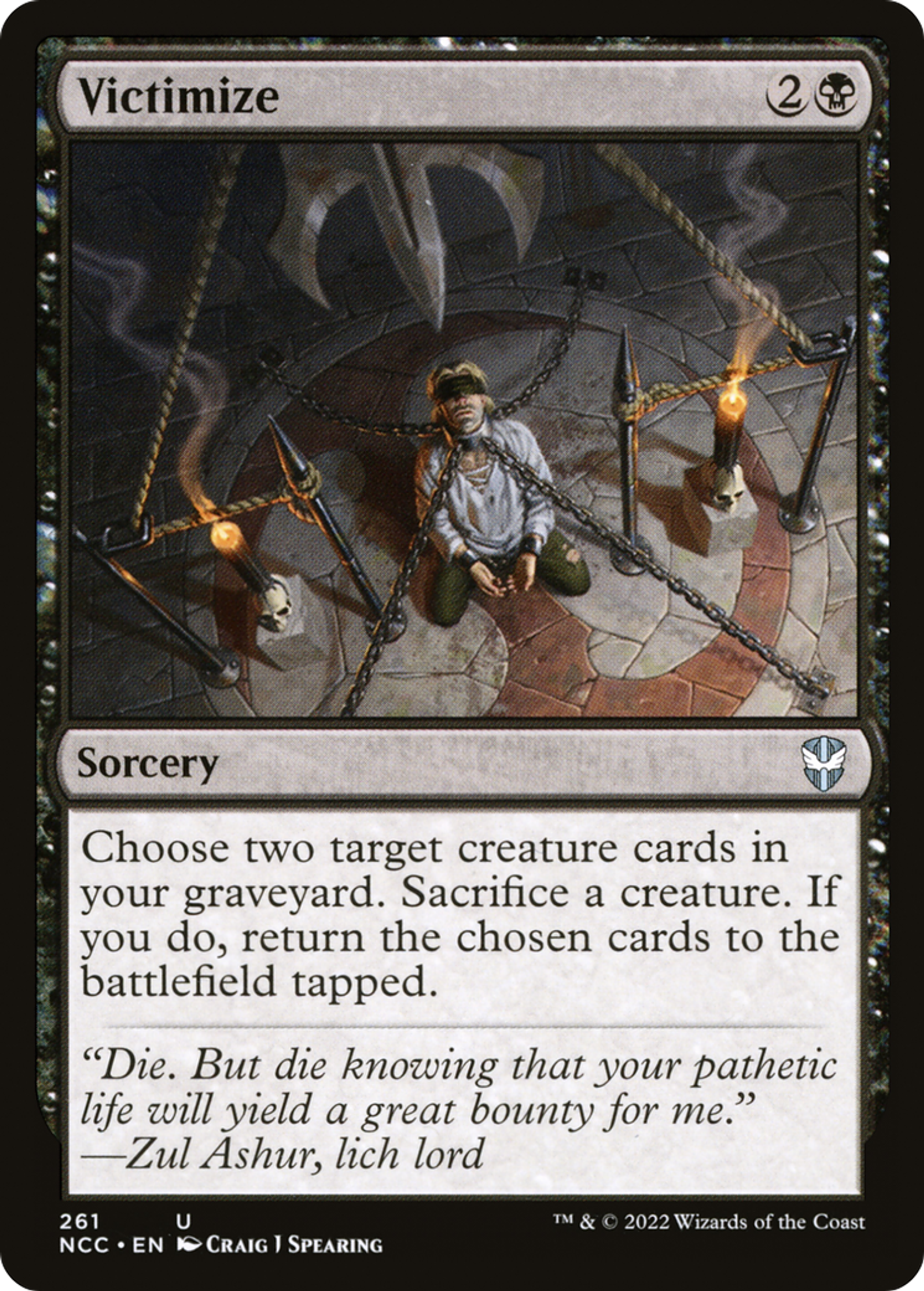 Victimize — New Capenna Commander — Magic: The Gathering