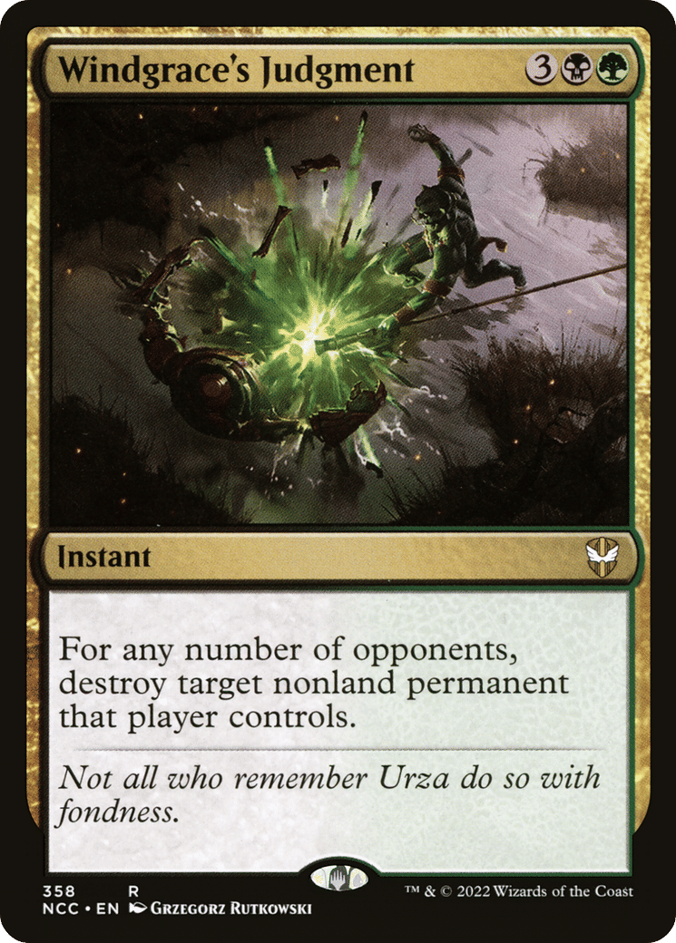 Windgrace's Judgment — New Capenna Commander — Magic: The Gathering