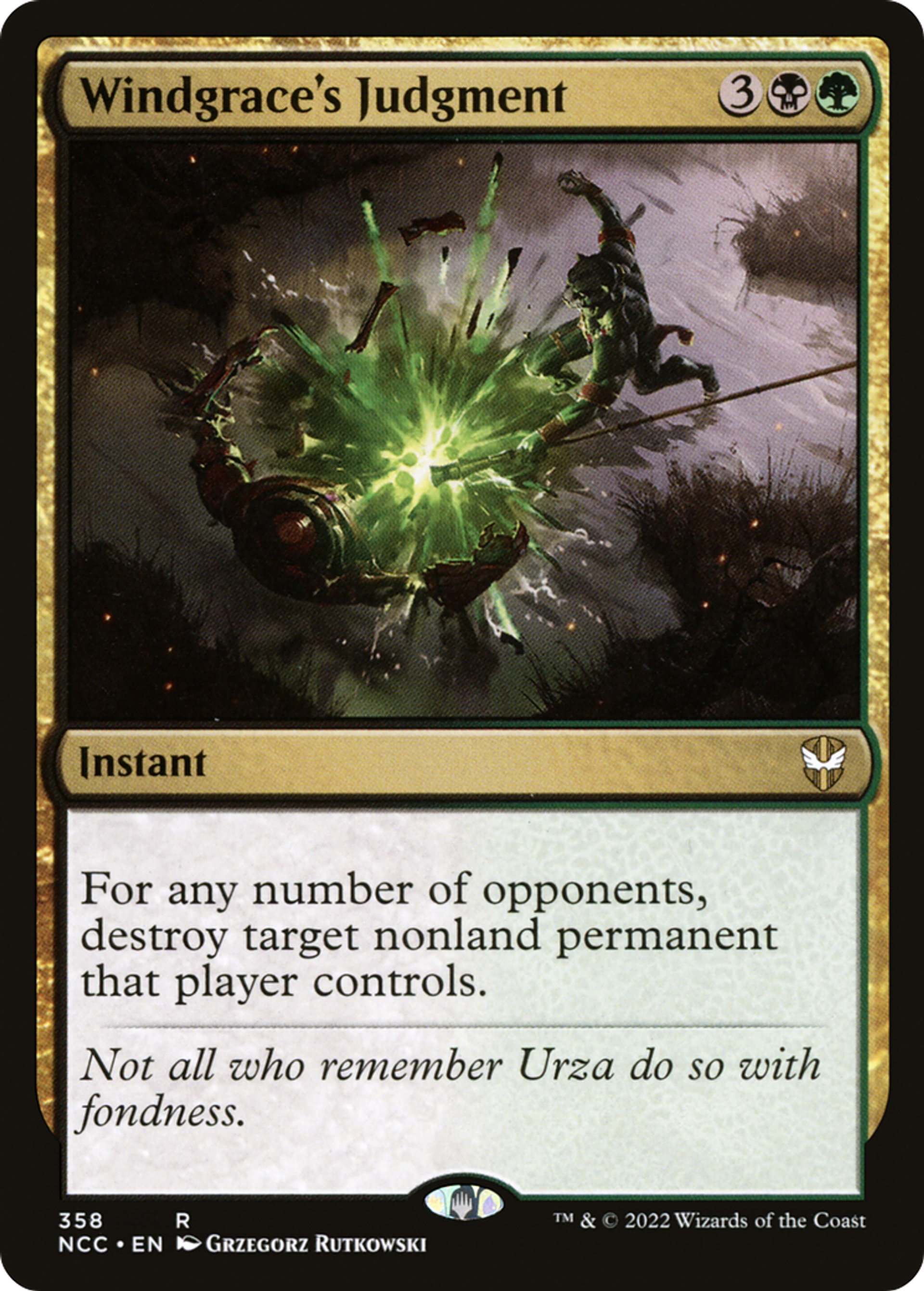 Windgrace's Judgment — New Capenna Commander — Magic: The Gathering