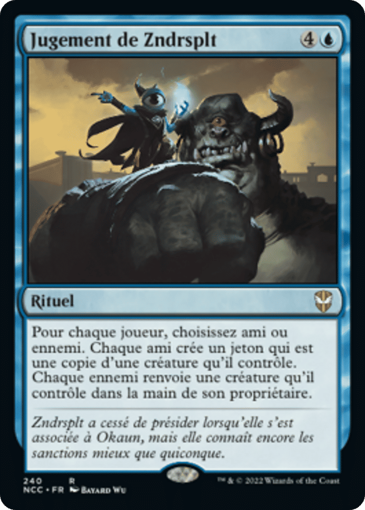 Jugement de Zndrsplt — New Capenna Commander — Magic: The Gathering