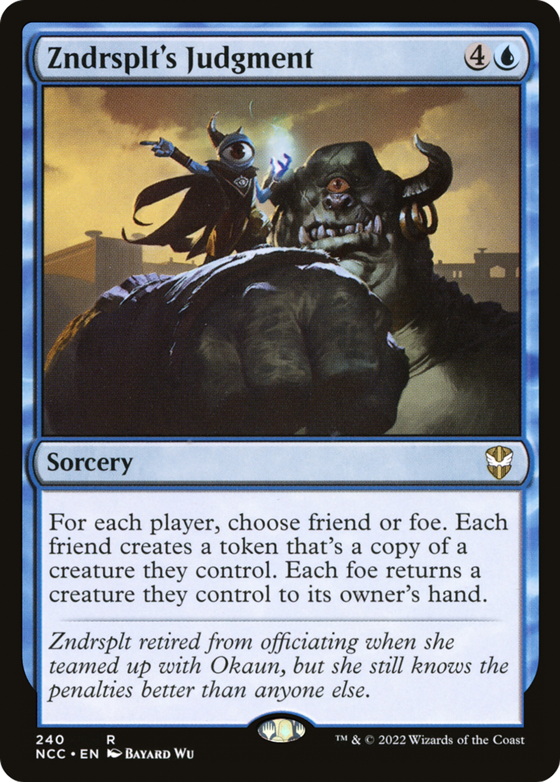 Zndrsplt's Judgment — New Capenna Commander — Magic: The Gathering