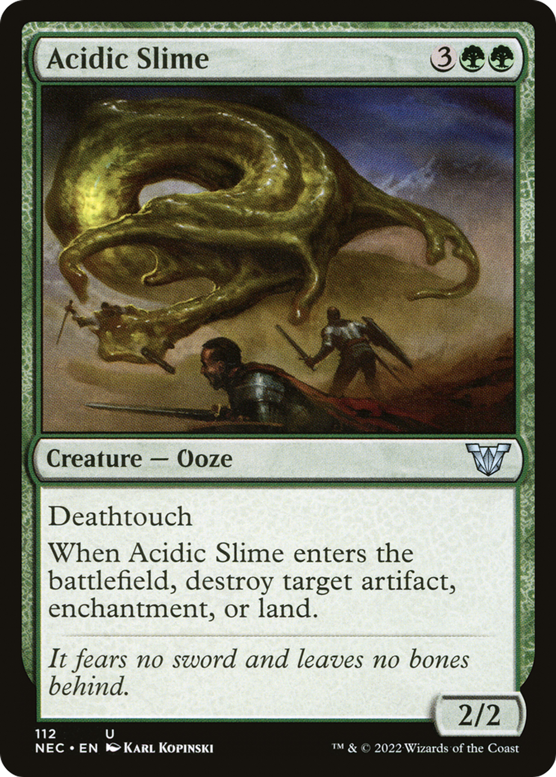 Acidic Slime — Neon Dynasty Commander — Magic: The Gathering