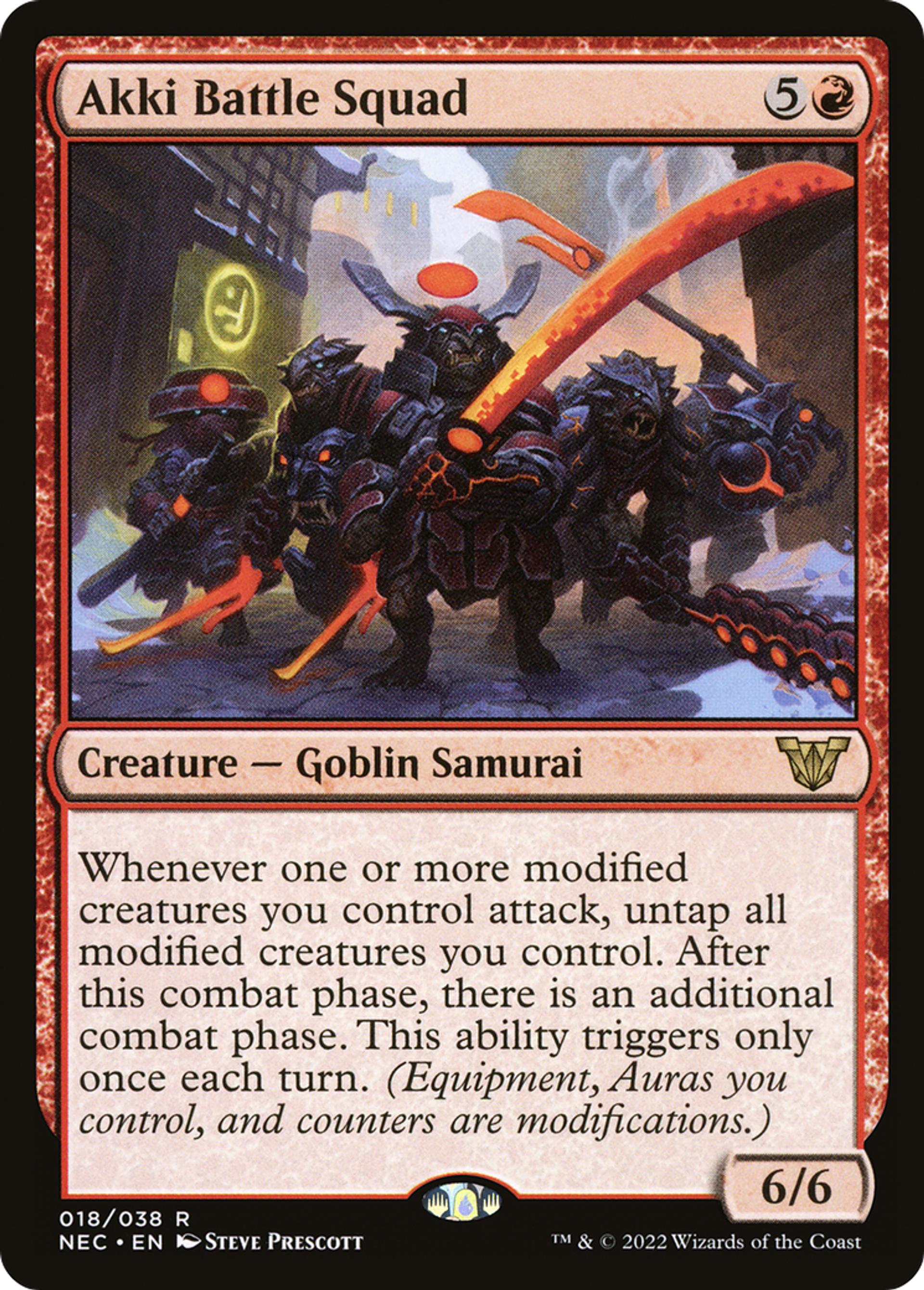 Akki Battle Squad — Neon Dynasty Commander — Magic: The Gathering
