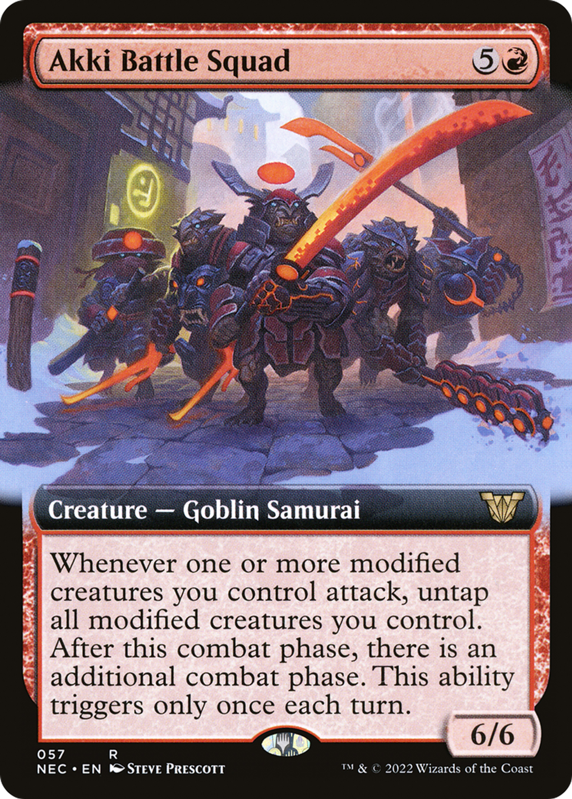 Akki Battle Squad — Neon Dynasty Commander — Magic: The Gathering