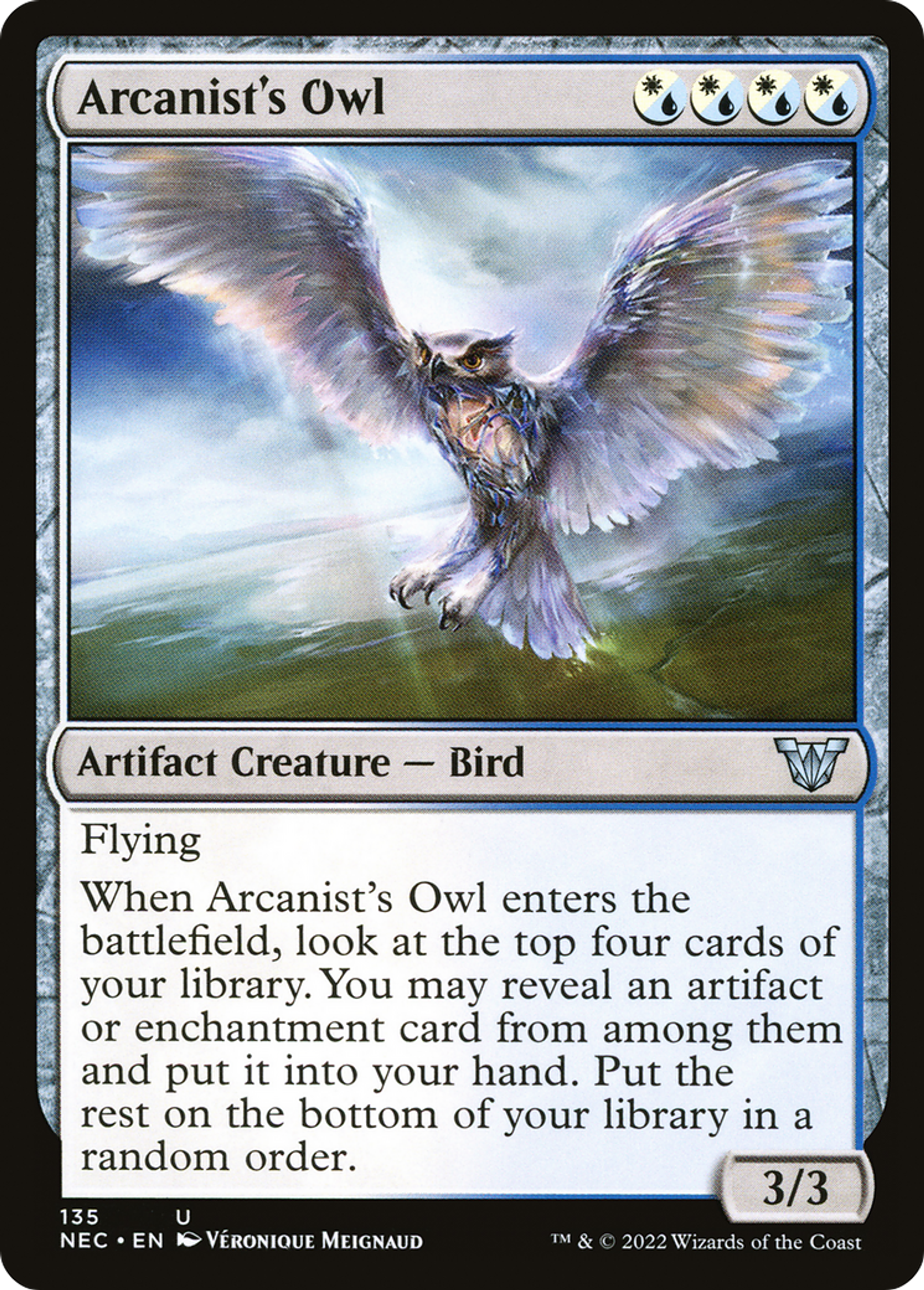 Arcanist's Owl — Neon Dynasty Commander — Magic: The Gathering