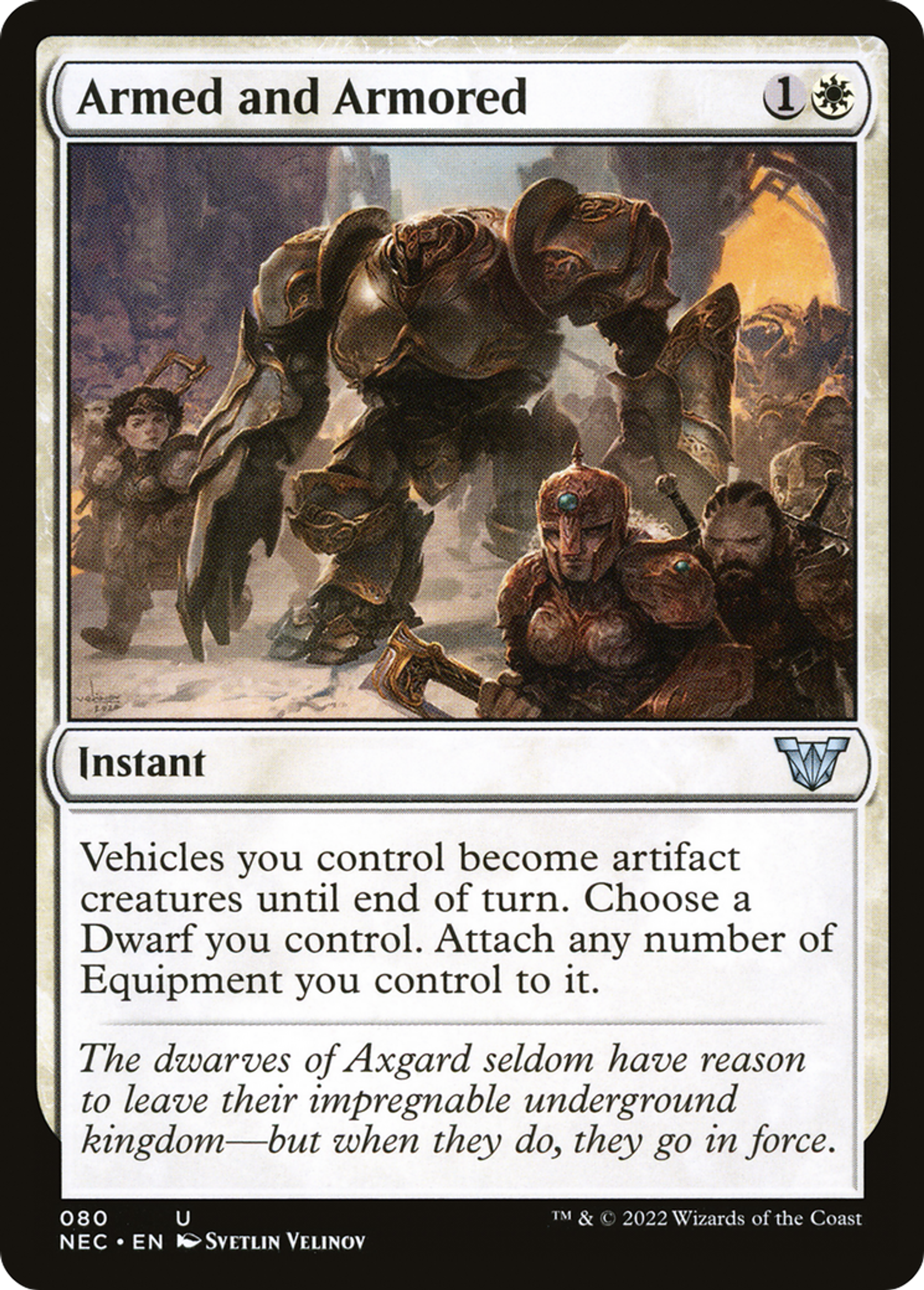 Armed and Armored — Neon Dynasty Commander — Magic: The Gathering