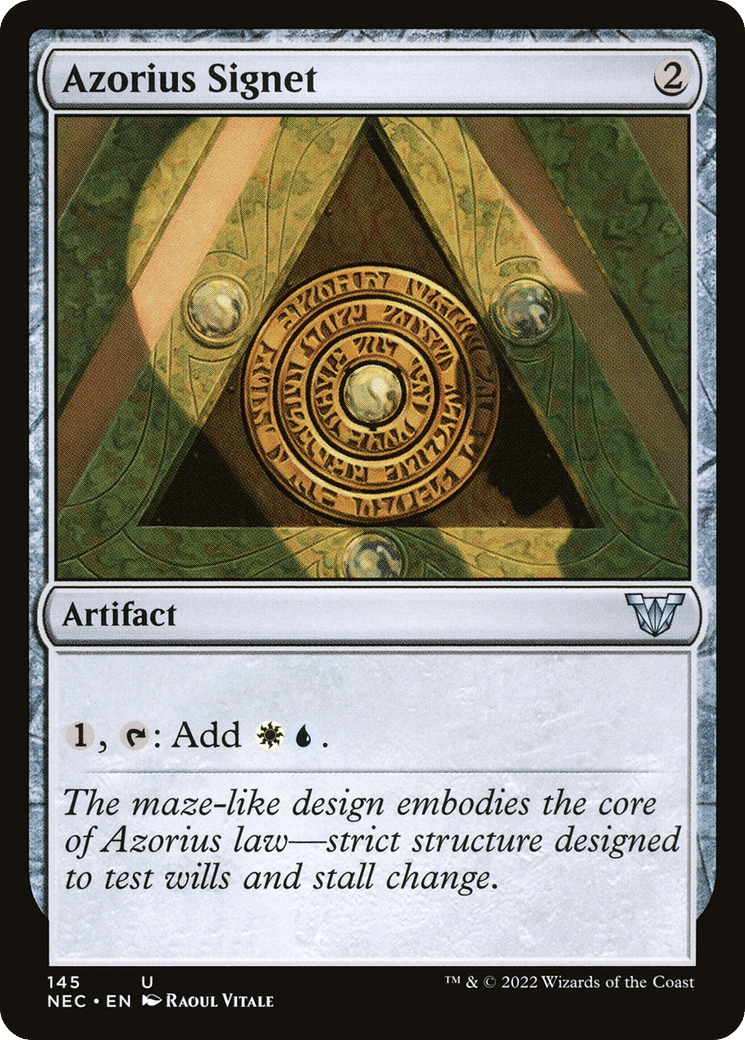 Azorius Signet — Neon Dynasty Commander — Magic: The Gathering