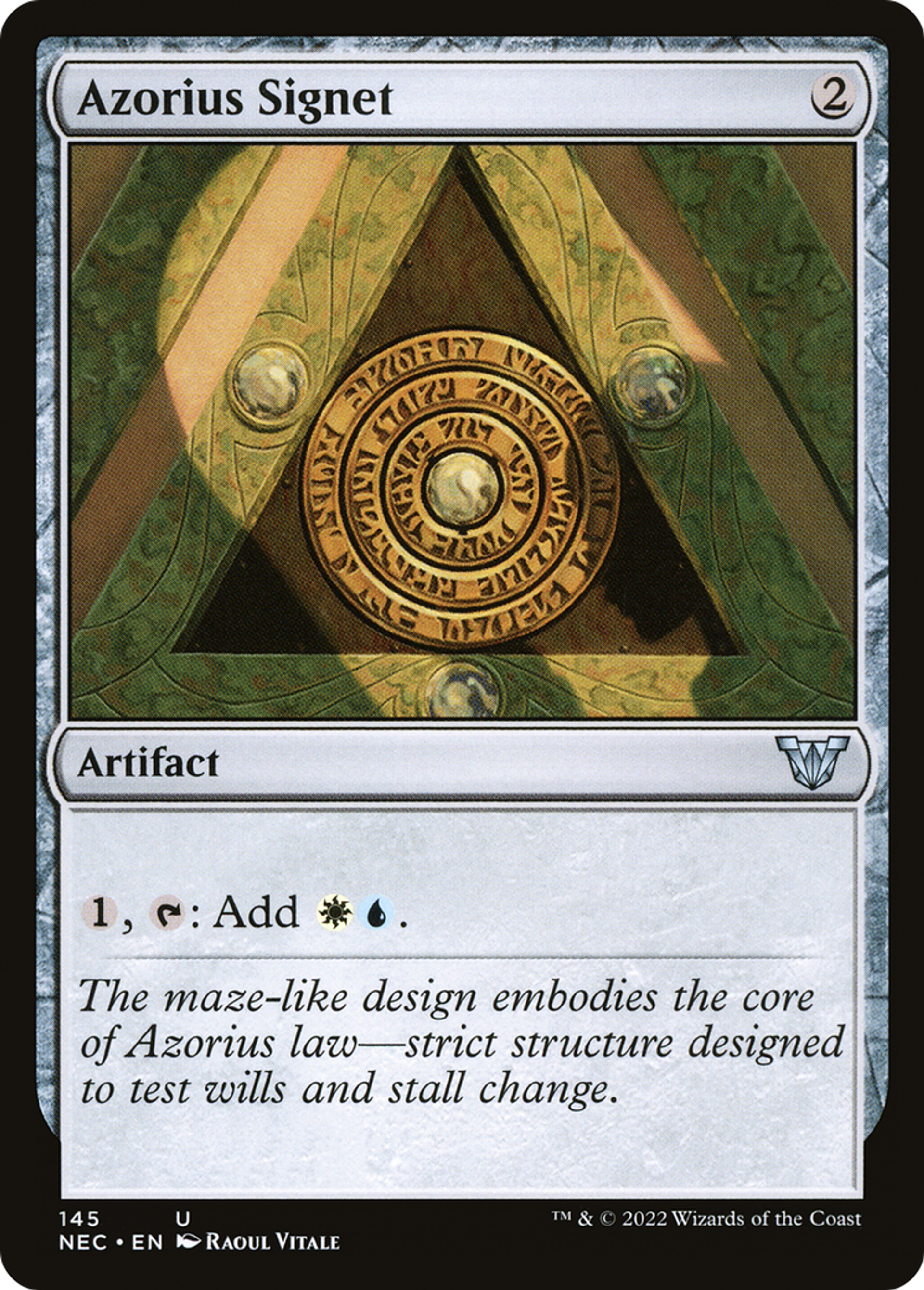 Azorius Signet — Neon Dynasty Commander — Magic: The Gathering