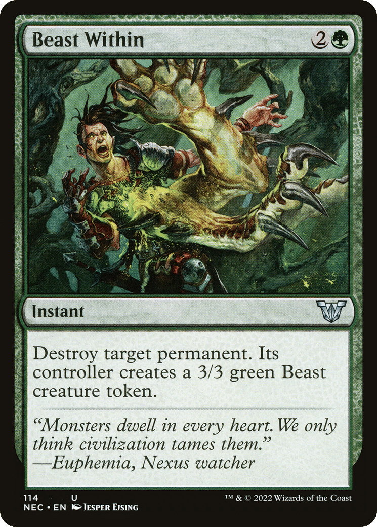 Beast Within — Neon Dynasty Commander — Magic: The Gathering