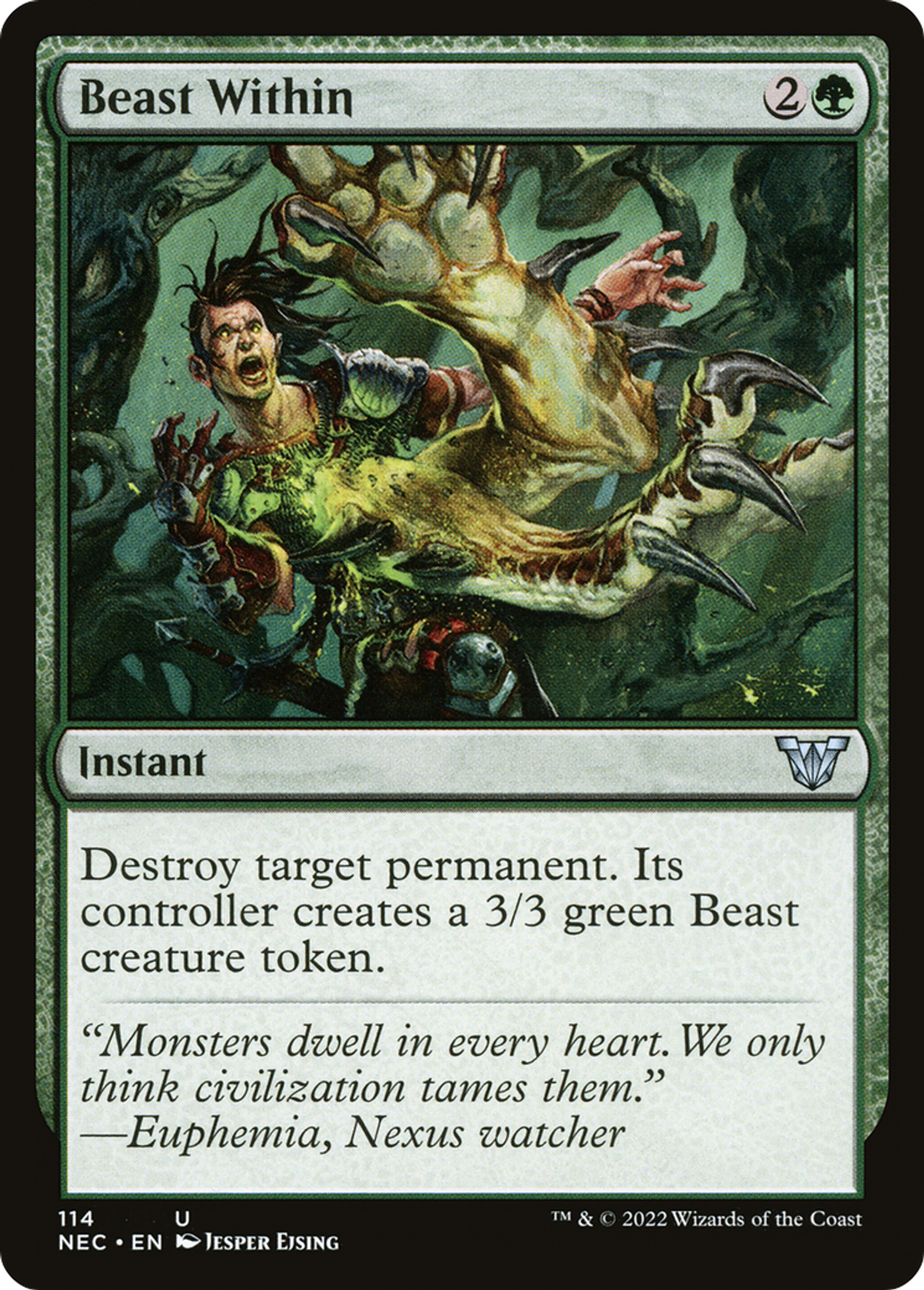 Beast Within — Neon Dynasty Commander — Magic: The Gathering