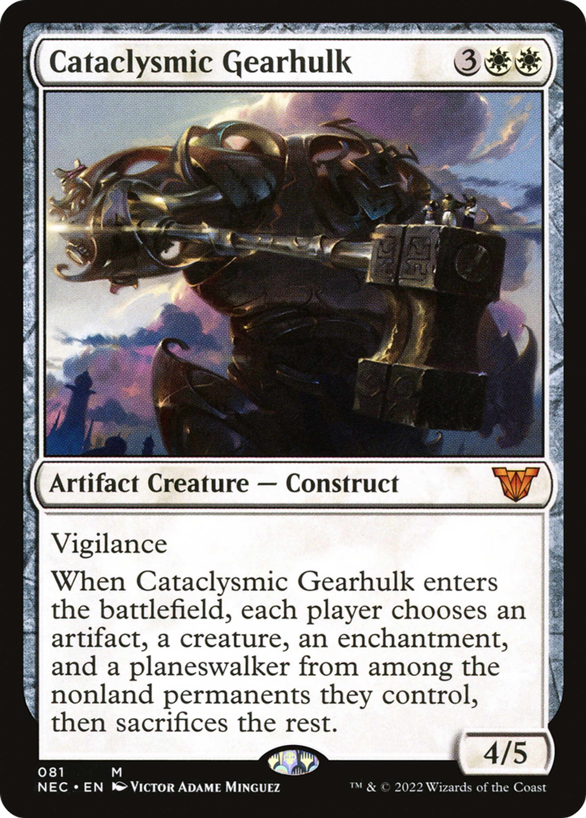 Cataclysmic Gearhulk — Neon Dynasty Commander — Magic: The Gathering