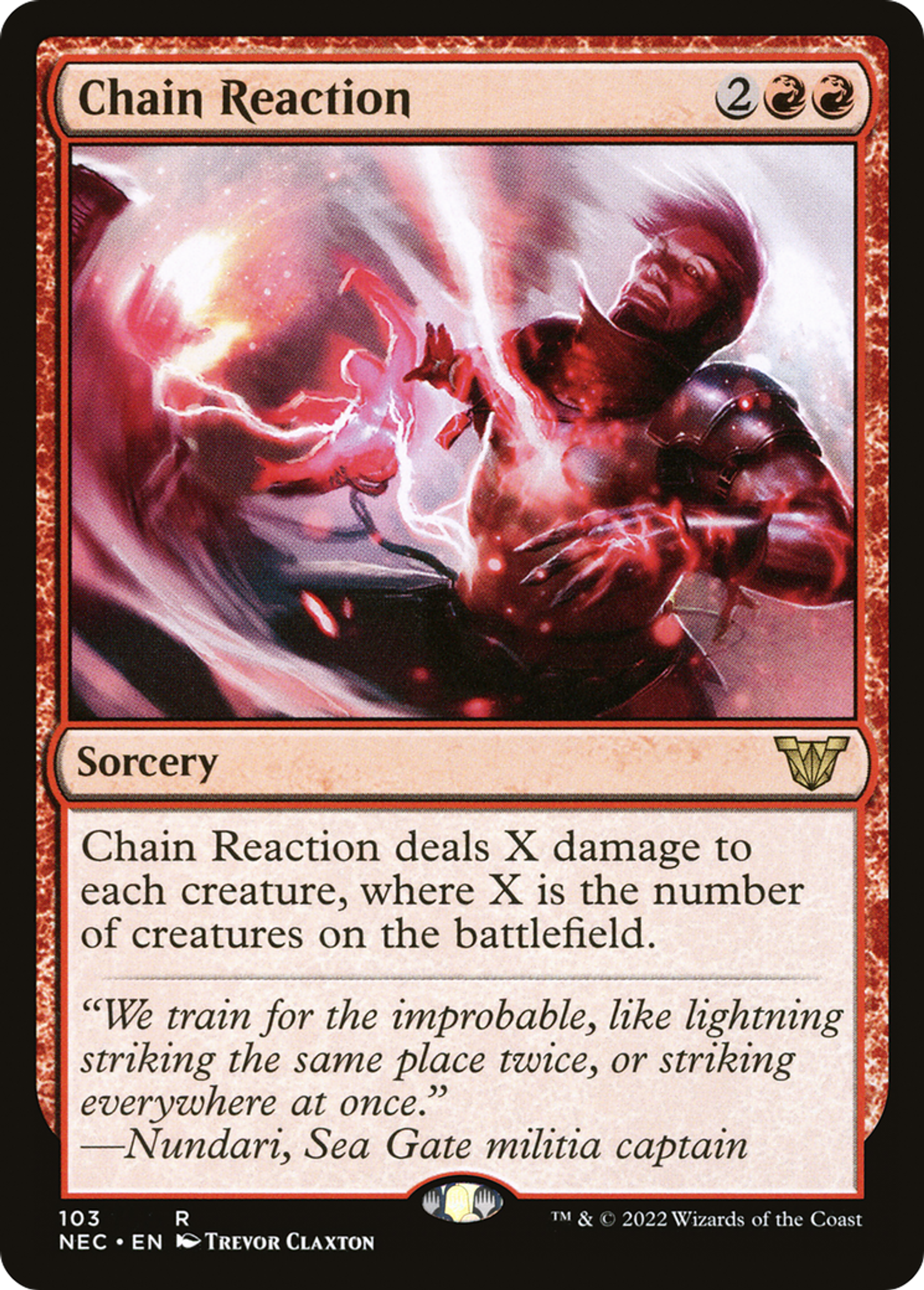 Chain Reaction — Neon Dynasty Commander — Magic: The Gathering