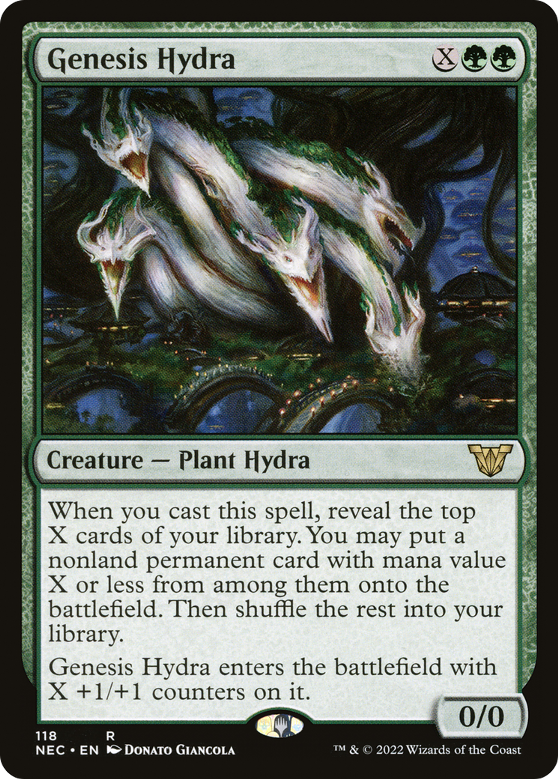 Genesis Hydra — Neon Dynasty Commander — Magic: The Gathering