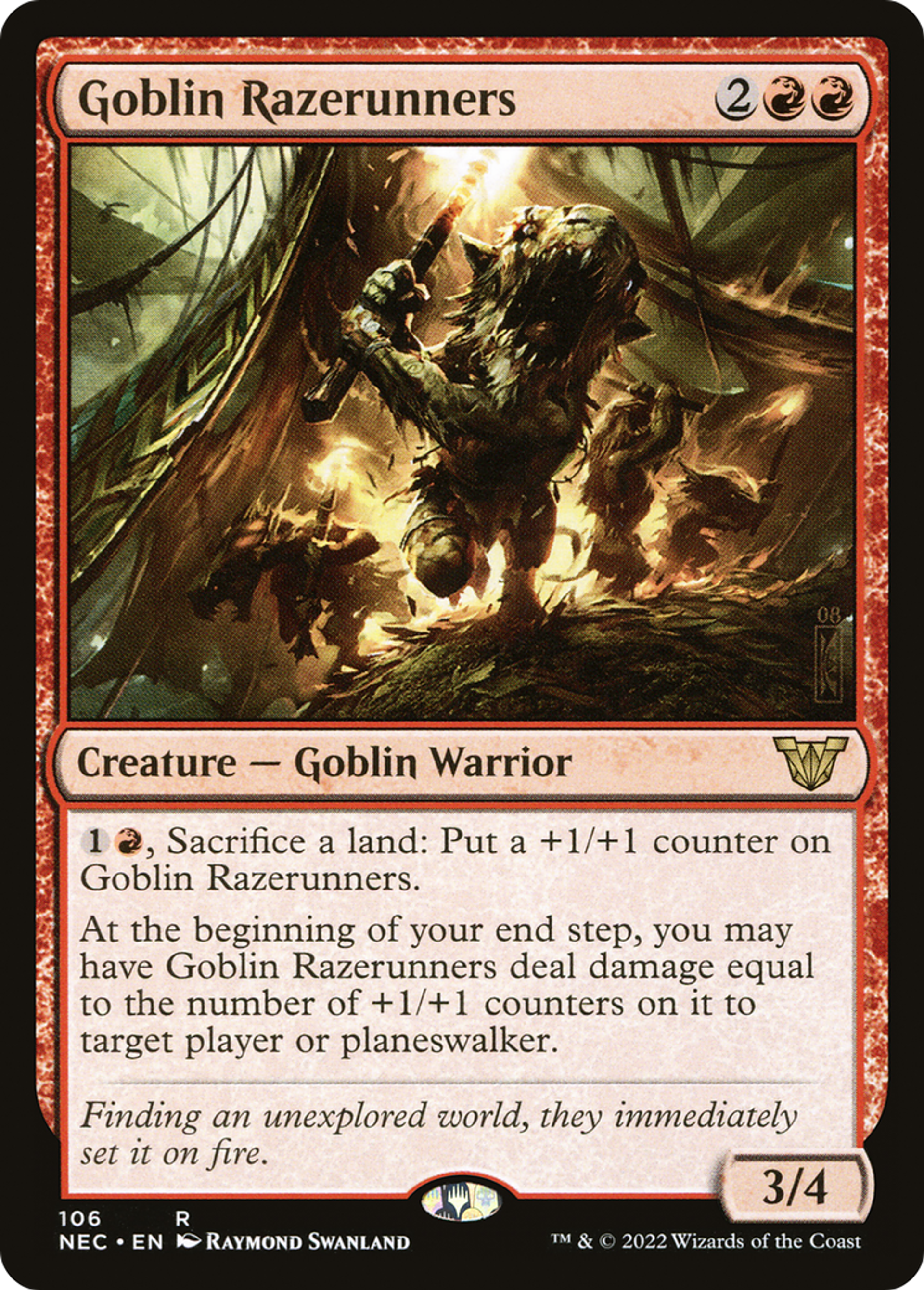 Goblin Razerunners — Neon Dynasty Commander — Magic: The Gathering