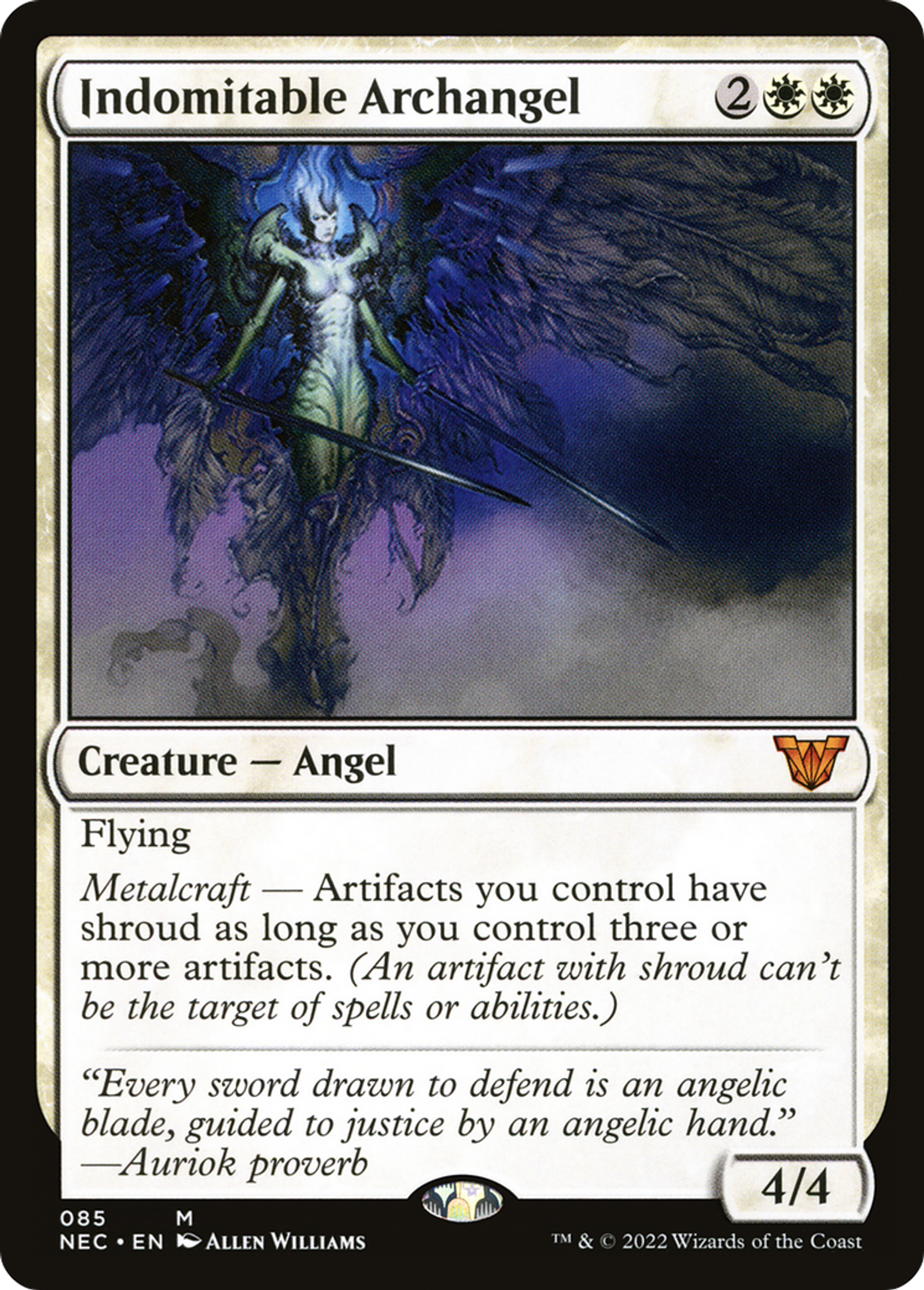 Indomitable Archangel — Neon Dynasty Commander — Magic: The Gathering