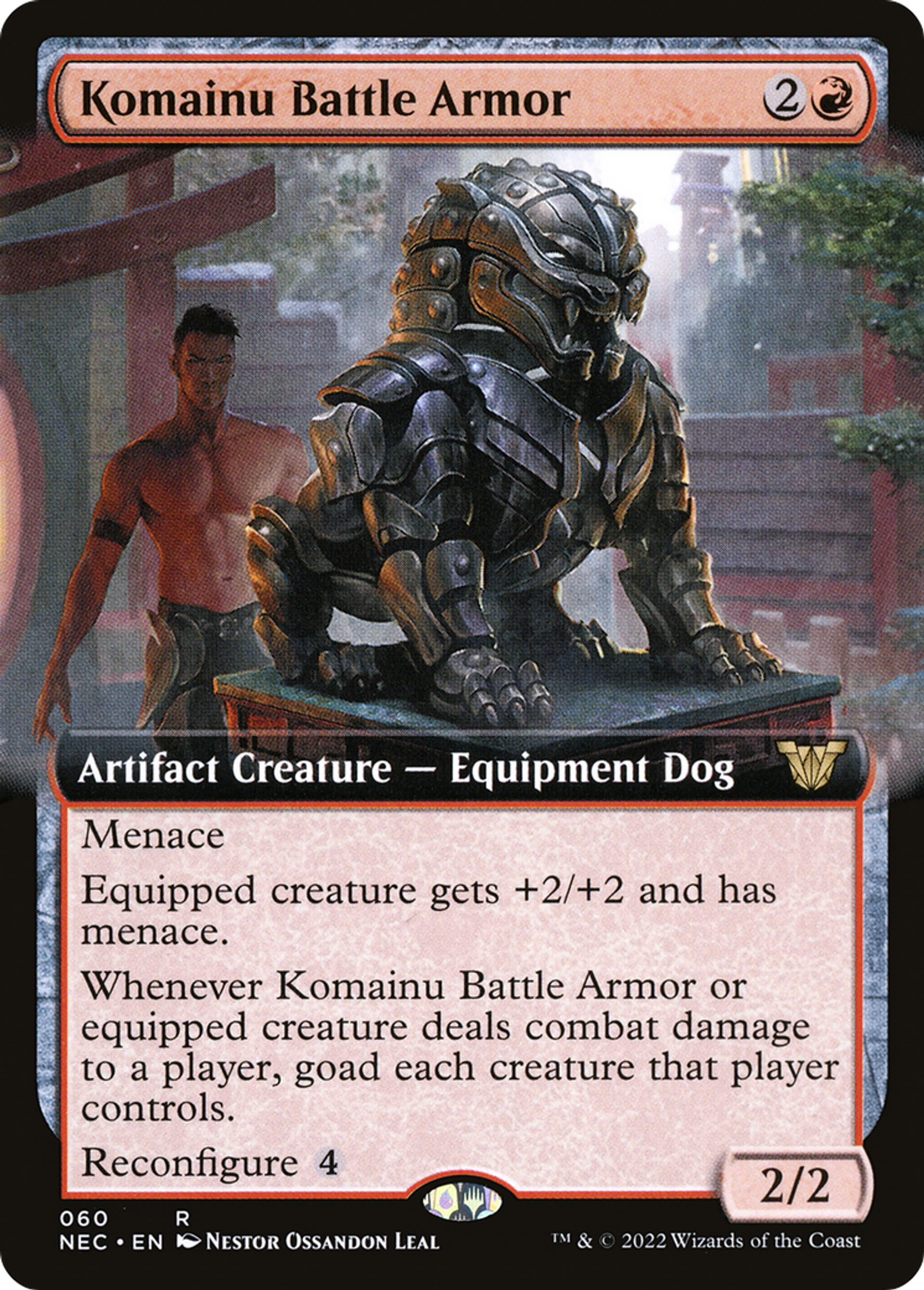 Komainu Battle Armor — Neon Dynasty Commander — Magic: The Gathering
