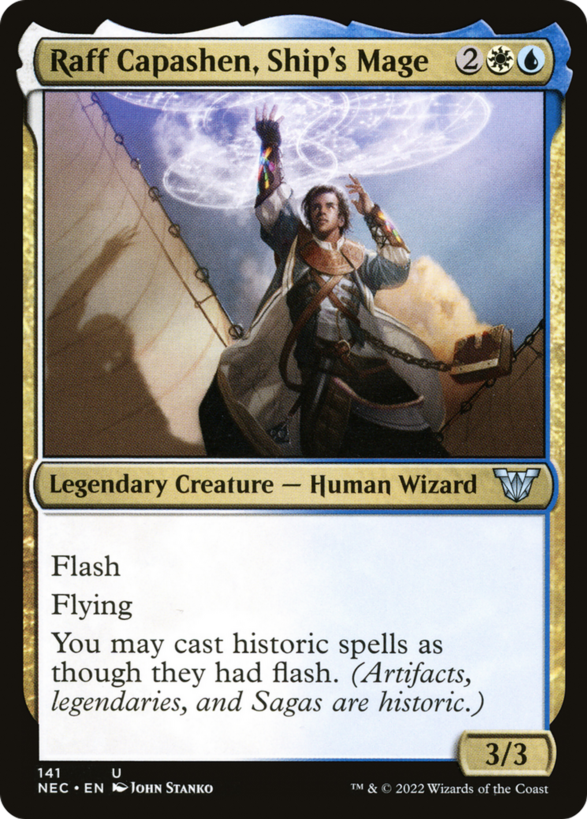 Raff Capashen, Ship's Mage — Neon Dynasty Commander — Magic: The Gathering