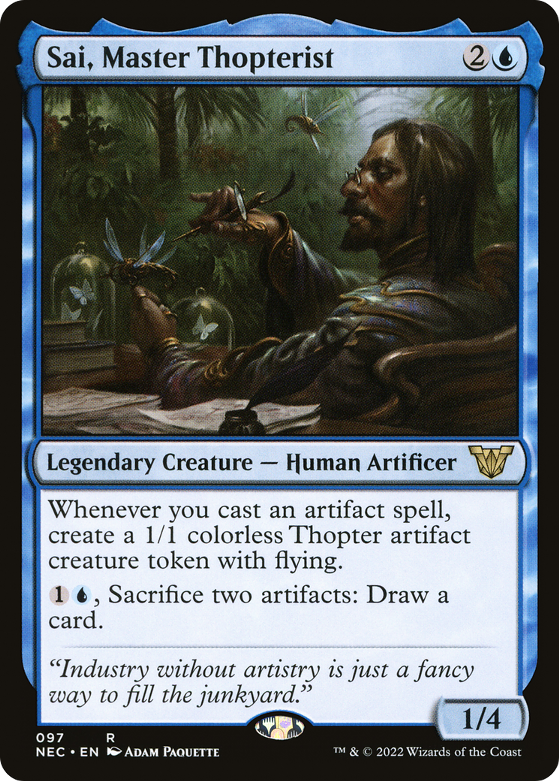 Sai, Master Thopterist — Neon Dynasty Commander — Magic: The Gathering