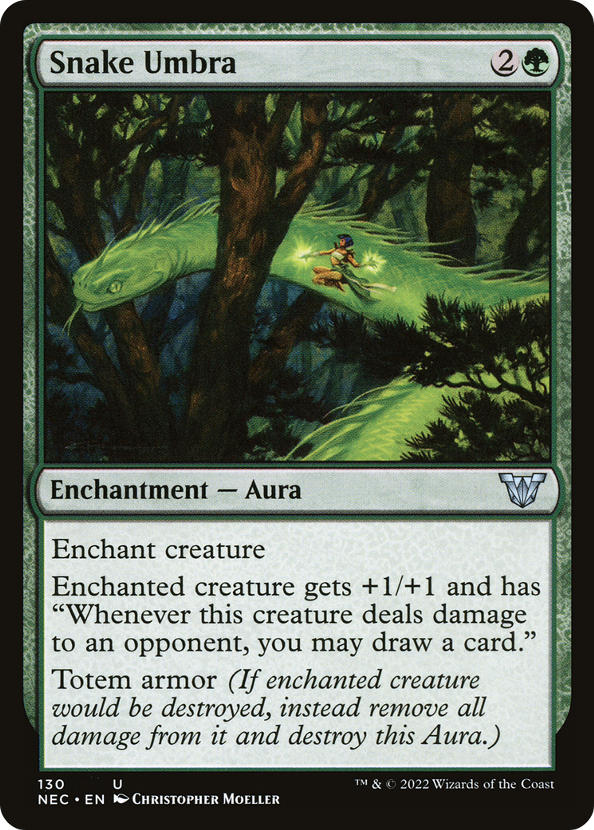 Snake Umbra — Neon Dynasty Commander — Magic: The Gathering