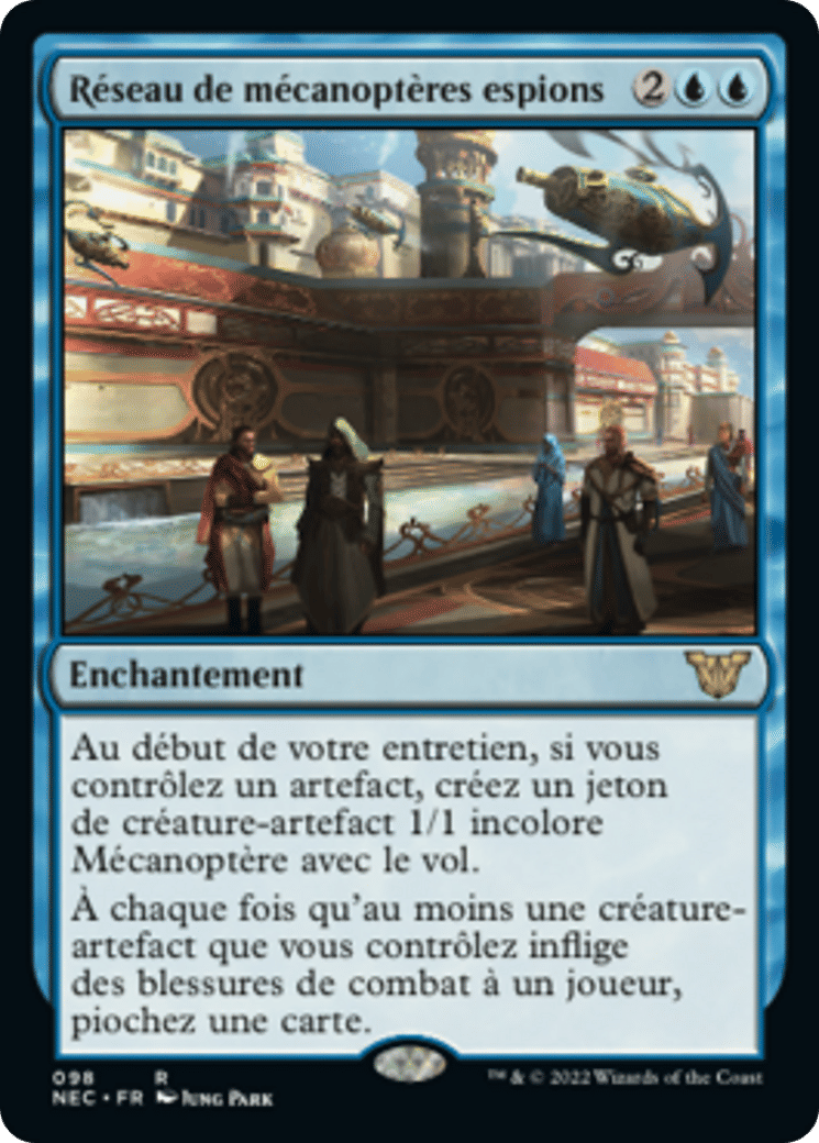 Réseau de mécanoptères espions — Neon Dynasty Commander — Magic: The Gathering