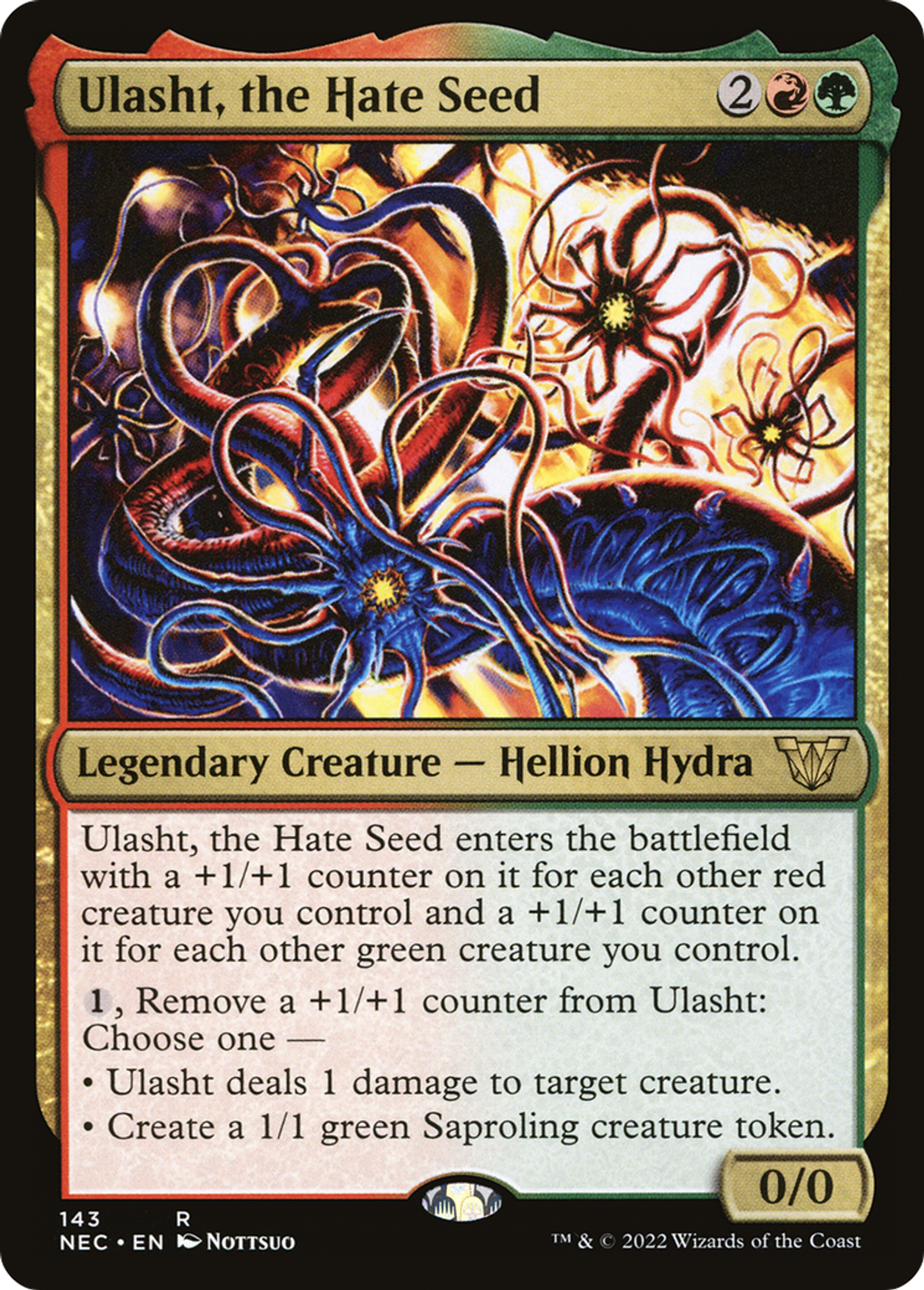 Ulasht, the Hate Seed — Neon Dynasty Commander — Magic: The Gathering