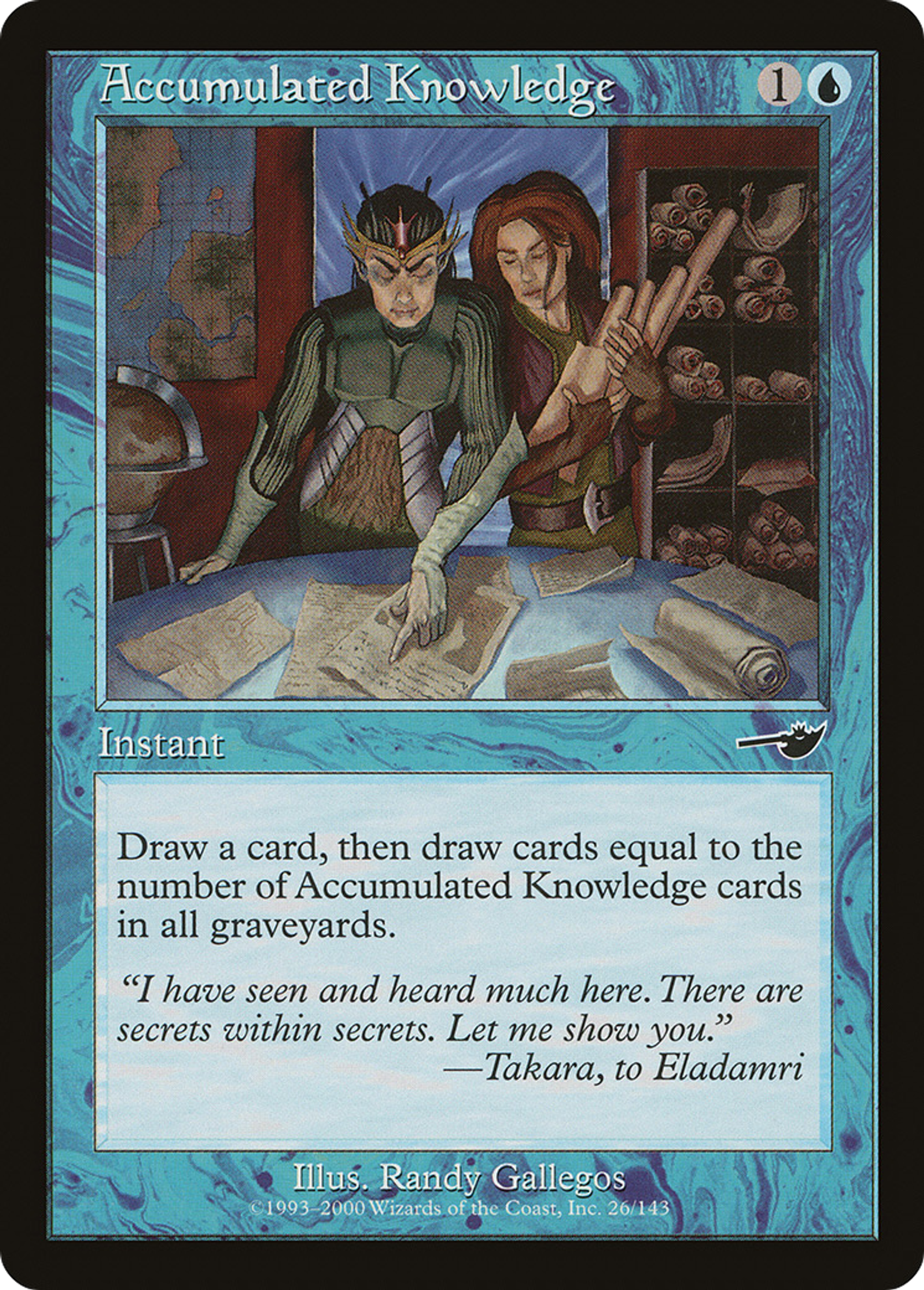Connaissance accumulée — Nemesis — Magic: The Gathering