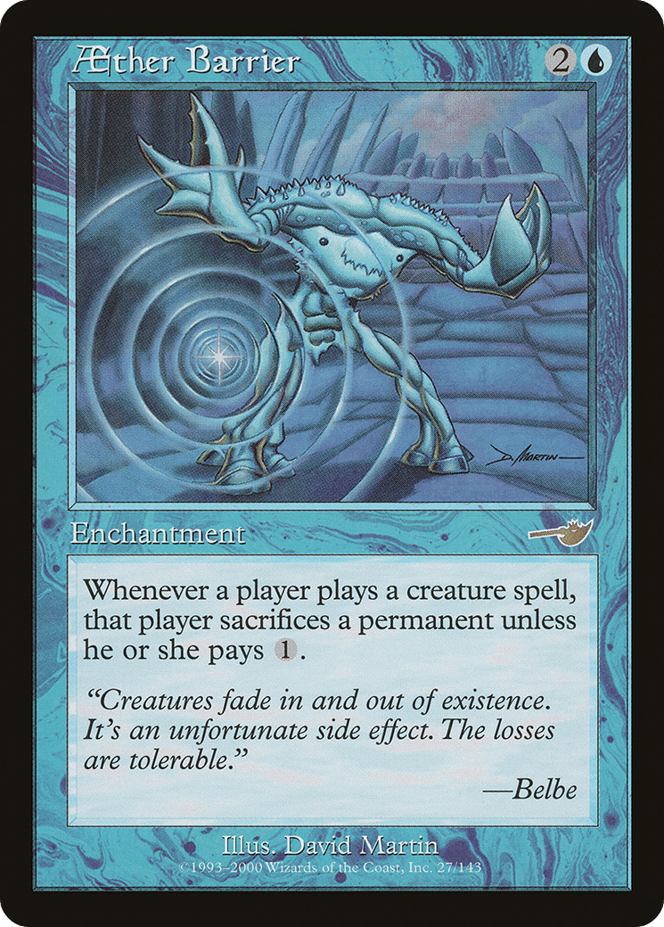 Aether Barrier — Nemesis — Magic: The Gathering