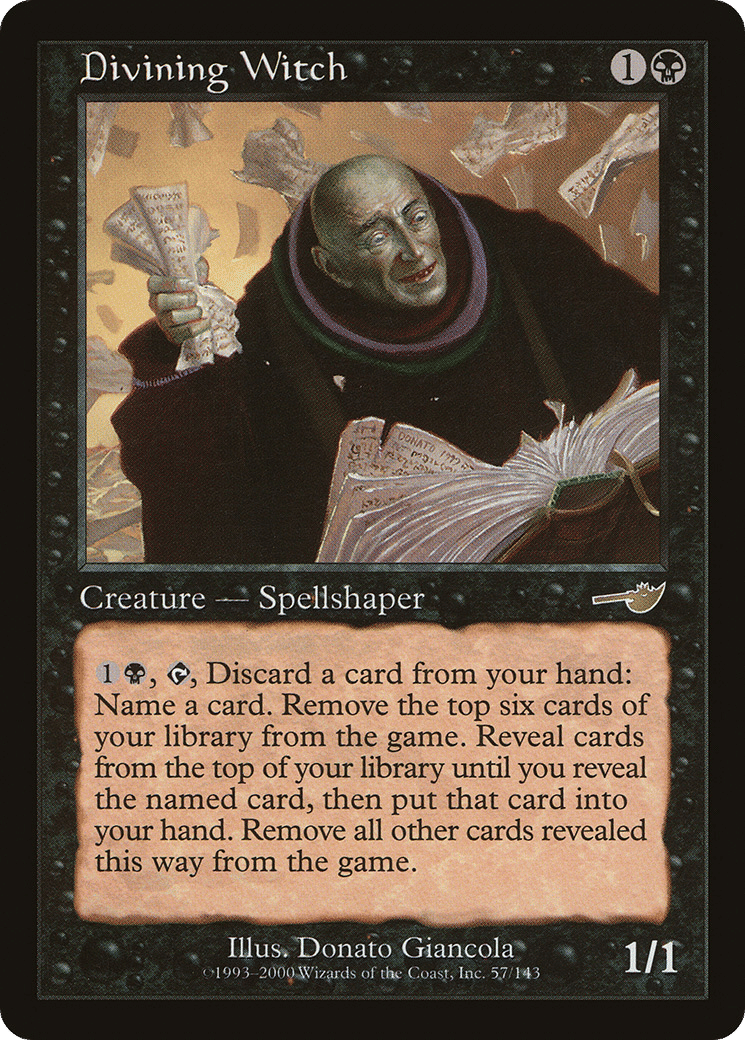 Divining Witch — Nemesis — Magic: The Gathering
