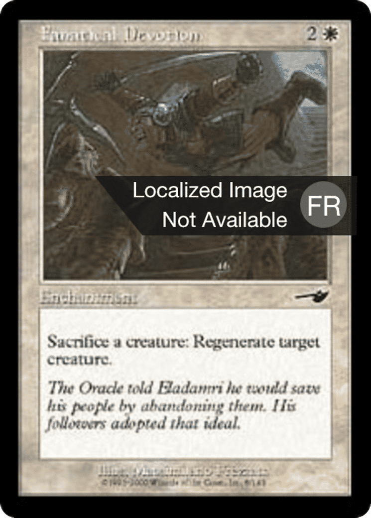 Dévotion fanatique — Nemesis — Magic: The Gathering
