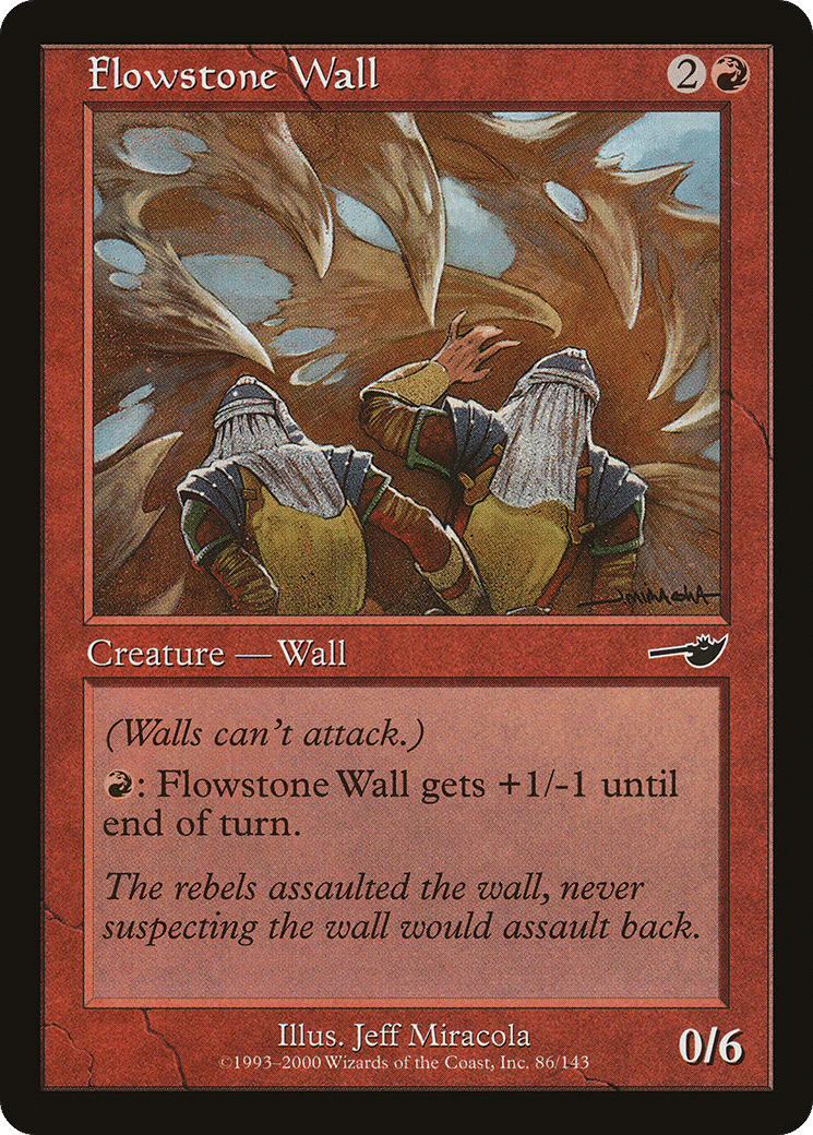 Flowstone Wall — Nemesis — Magic: The Gathering