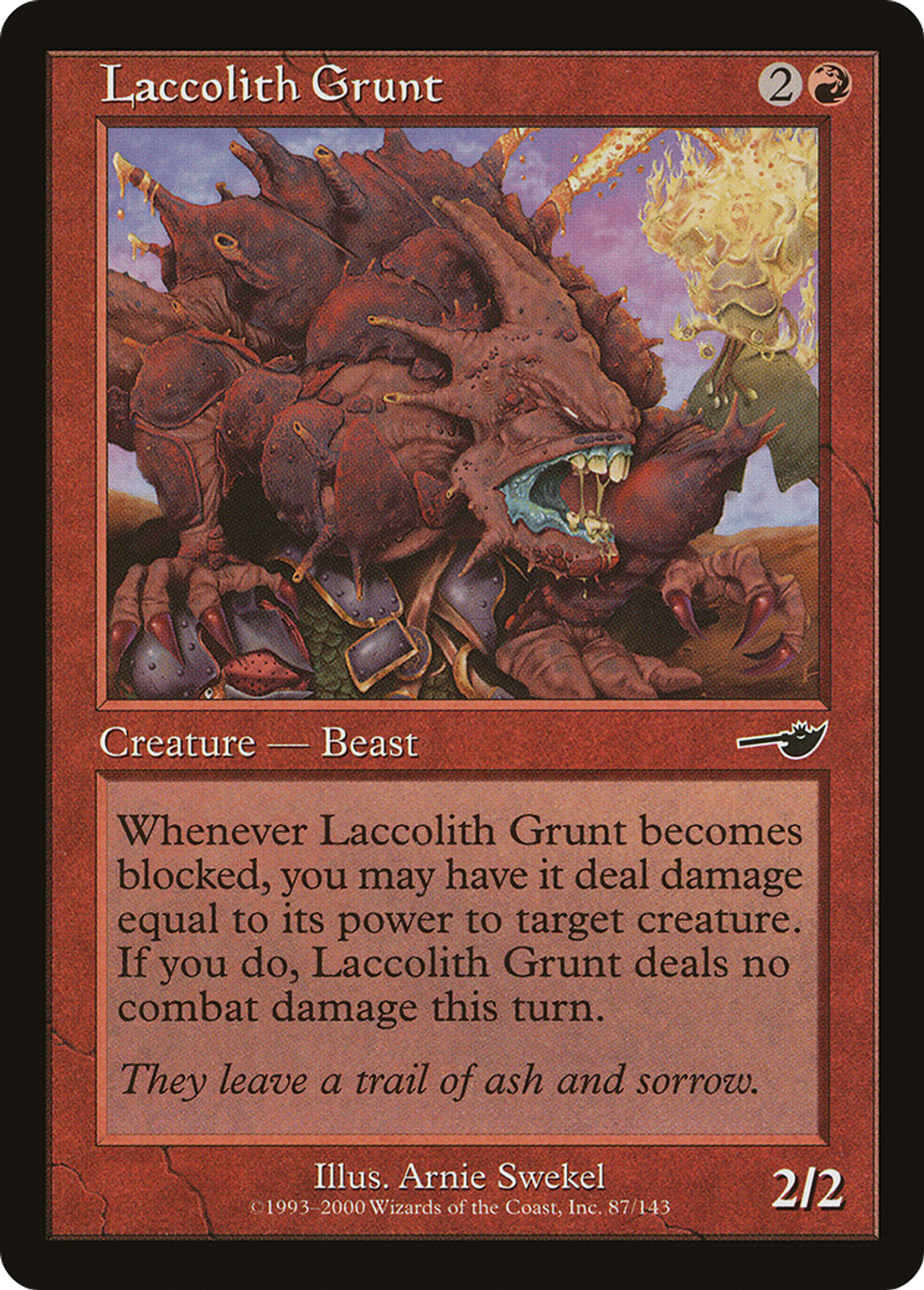 Grognard de laccolithe — Nemesis — Magic: The Gathering