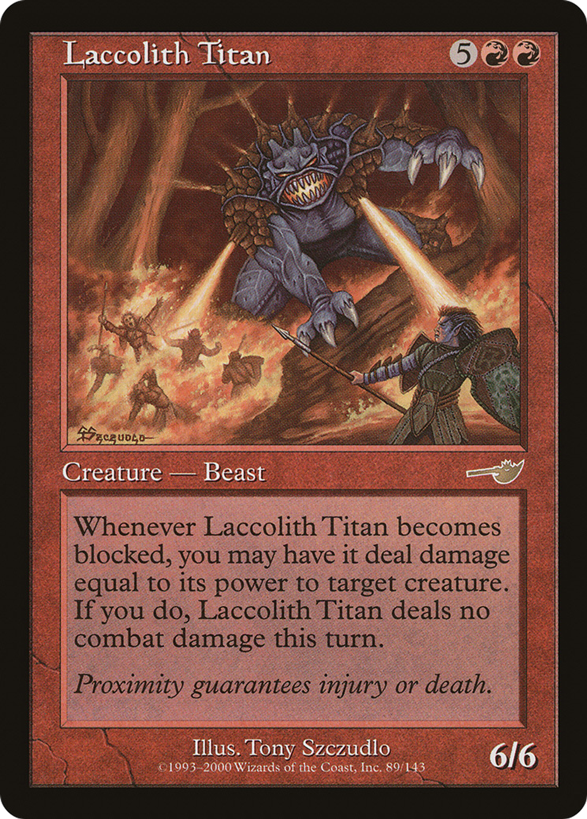 Laccolith Titan — Nemesis — Magic: The Gathering