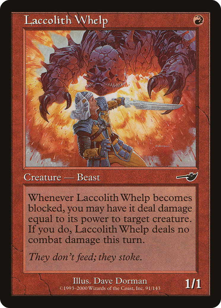Laccolith Whelp — Nemesis — Magic: The Gathering
