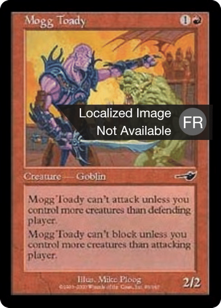 Mogg lécheur de bottes — Nemesis — Magic: The Gathering