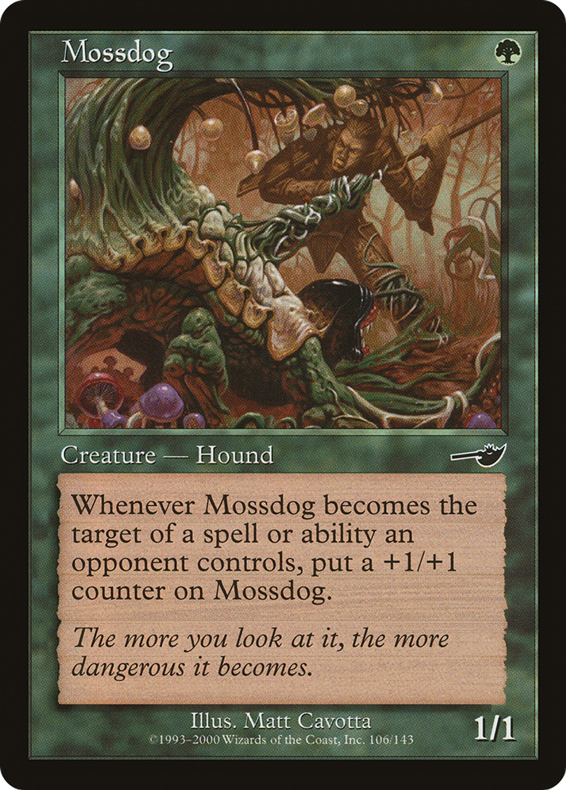 Chien de mousse — Nemesis — Magic: The Gathering
