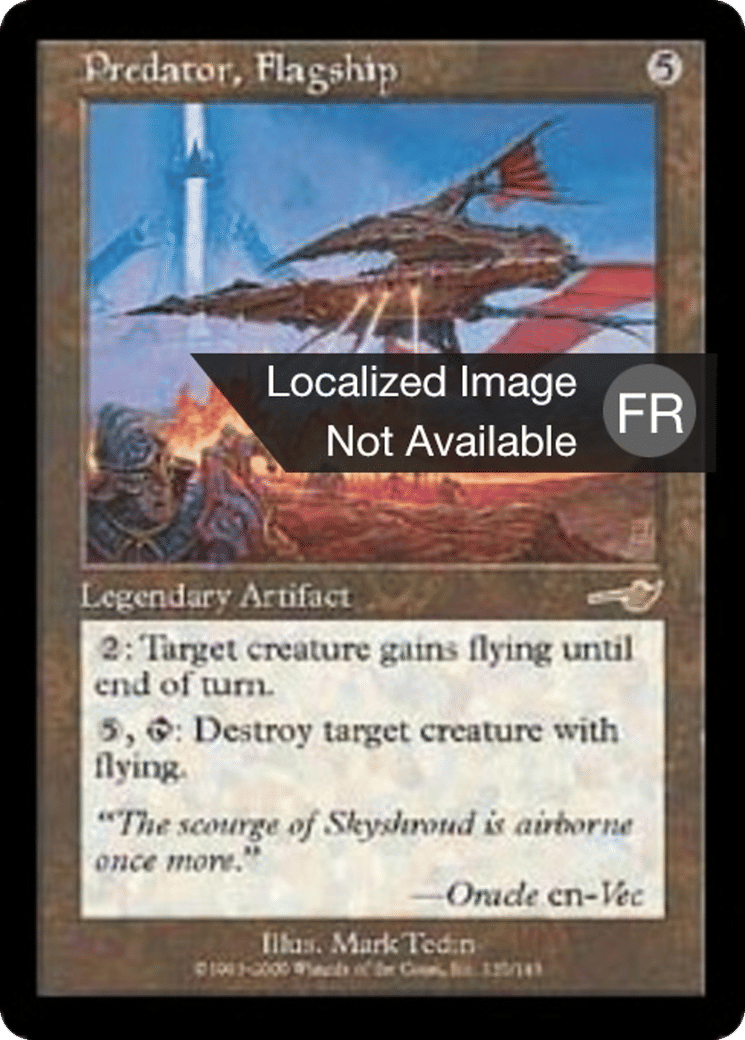 Le prédateur, navire amiral — Nemesis — Magic: The Gathering