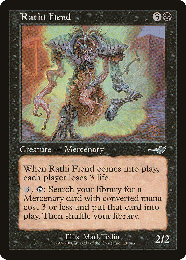 Rathi Fiend — Nemesis — Magic: The Gathering