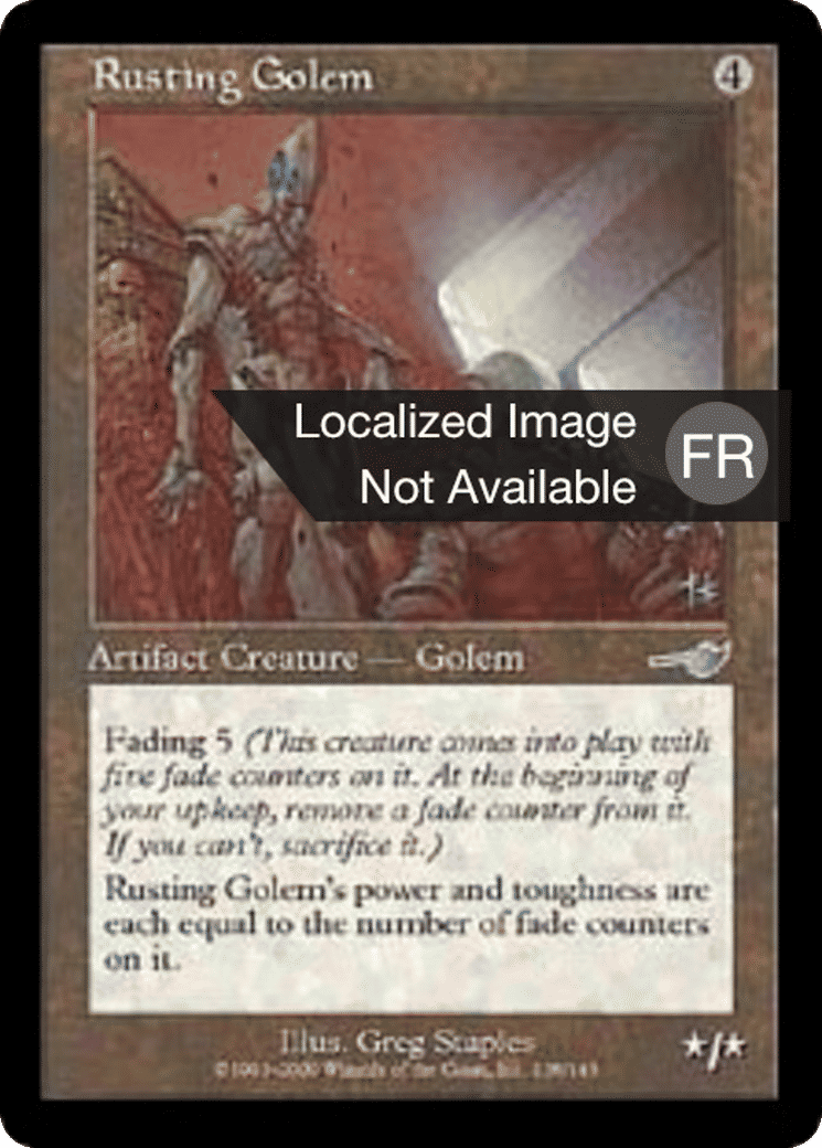 Golem rouillant — Nemesis — Magic: The Gathering