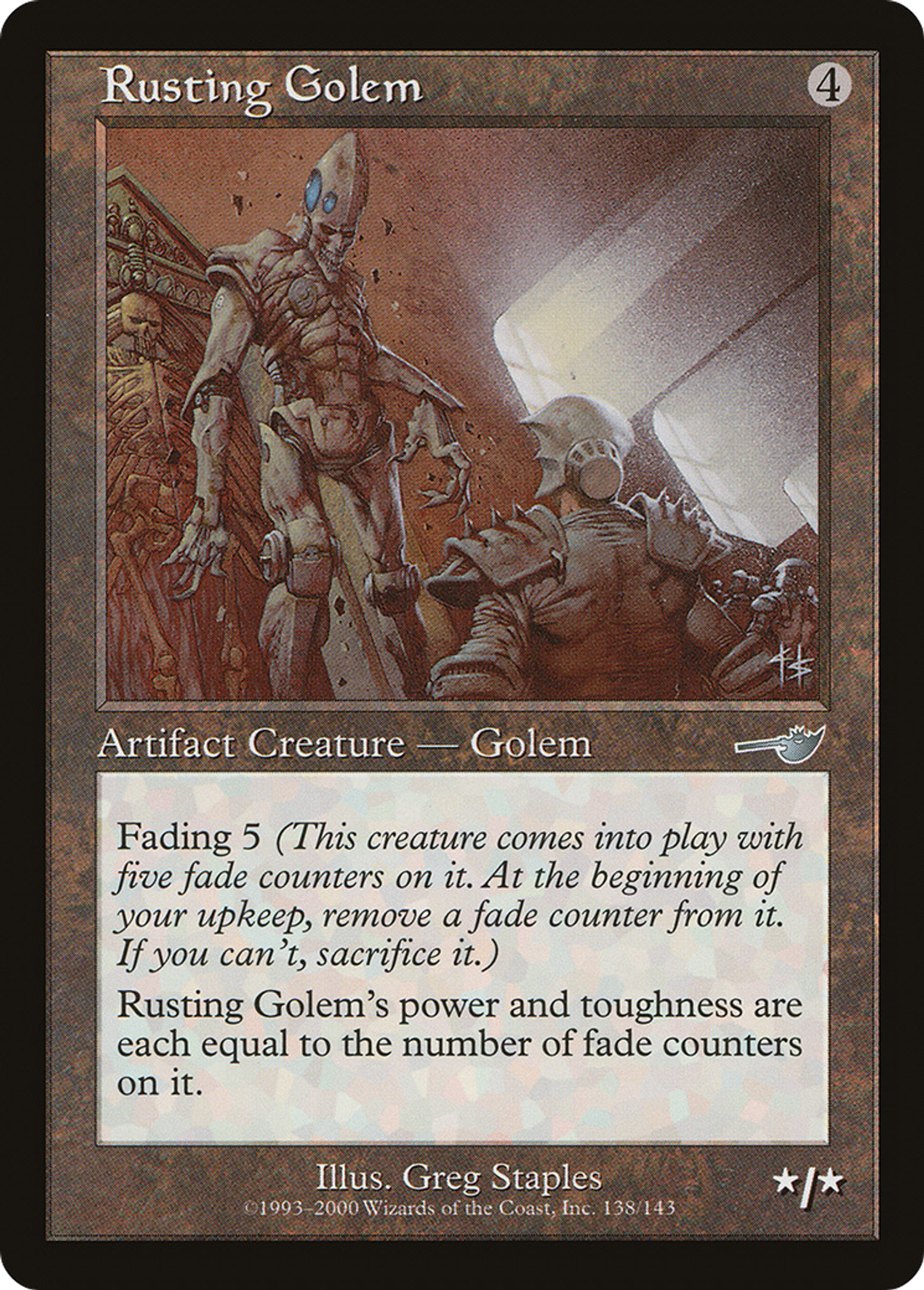 Rusting Golem — Nemesis — Magic: The Gathering