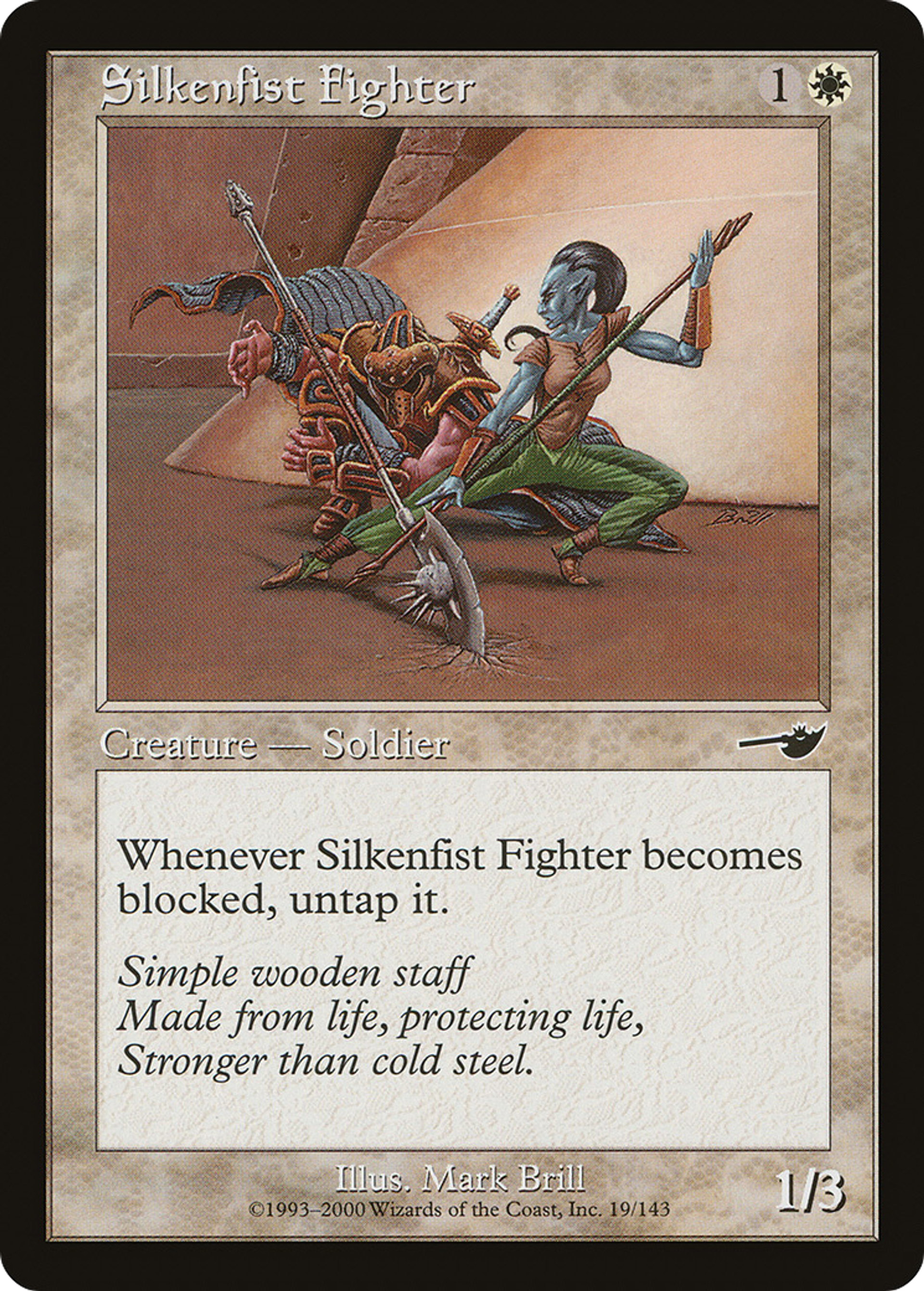 Combattant du Poing de soie — Nemesis — Magic: The Gathering
