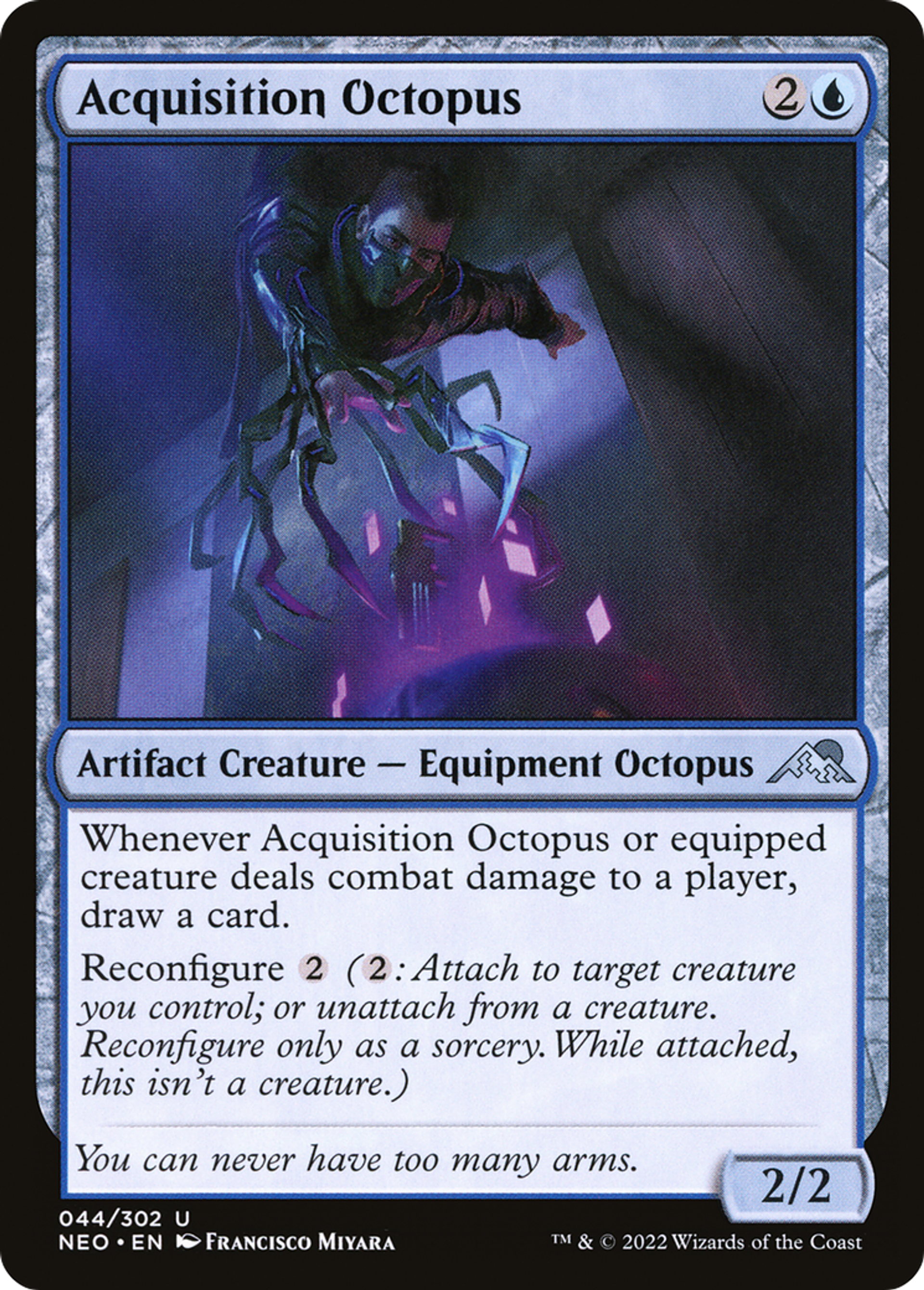 Pieuvre d'acquisition — Kamigawa: Neon Dynasty — Magic: The Gathering