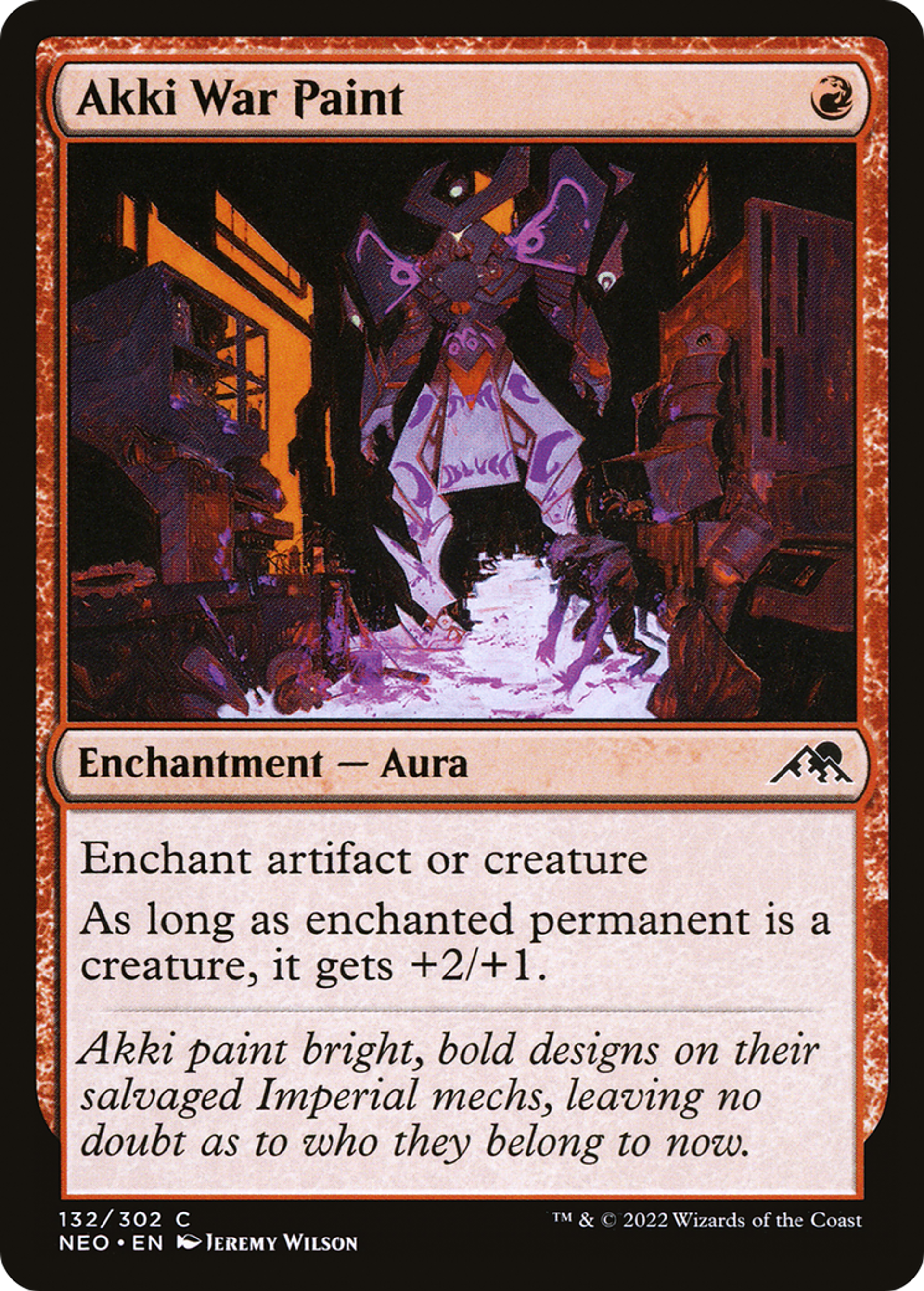 Peinture de guerre akki — Kamigawa: Neon Dynasty — Magic: The Gathering