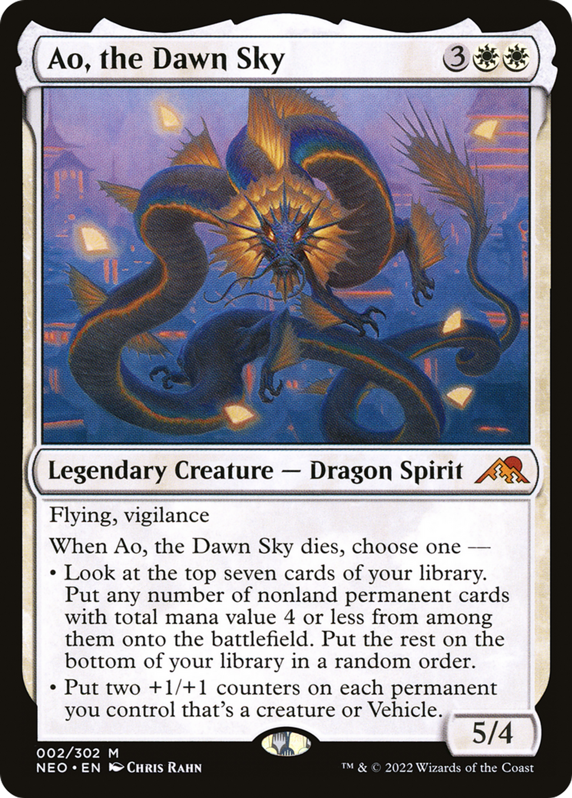 Ao, the Dawn Sky — Kamigawa: Neon Dynasty — Magic: The Gathering
