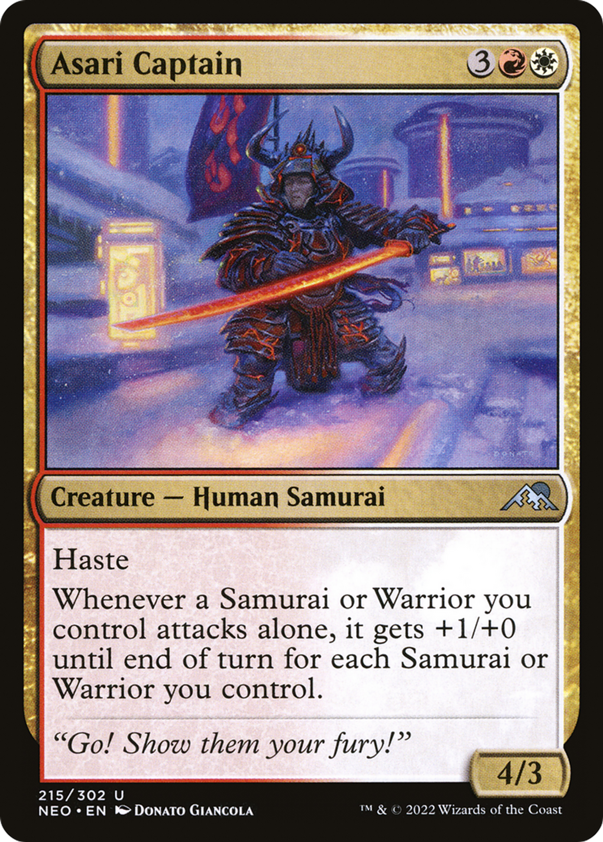 Asari Captain — Kamigawa: Neon Dynasty — Magic: The Gathering